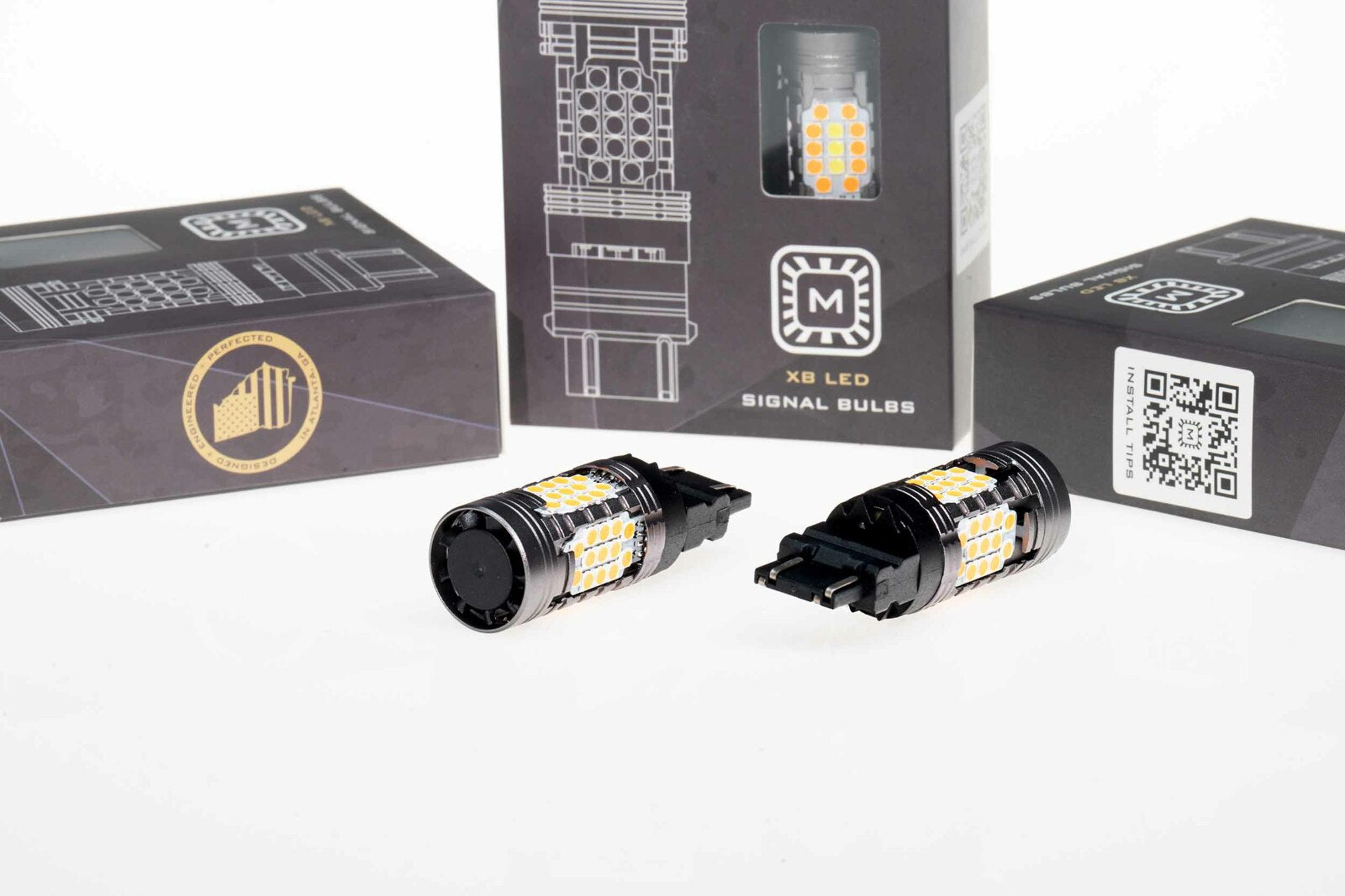 Morimoto 4257 XB LED Bulbs (Amber, Set) -1