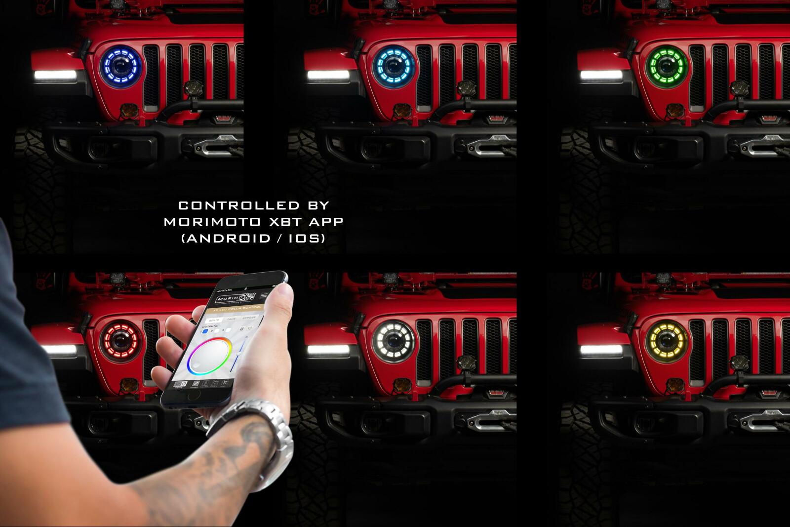 Morimoto Super7 RGBW Halo System Jeep JL/JT (18-24) -3