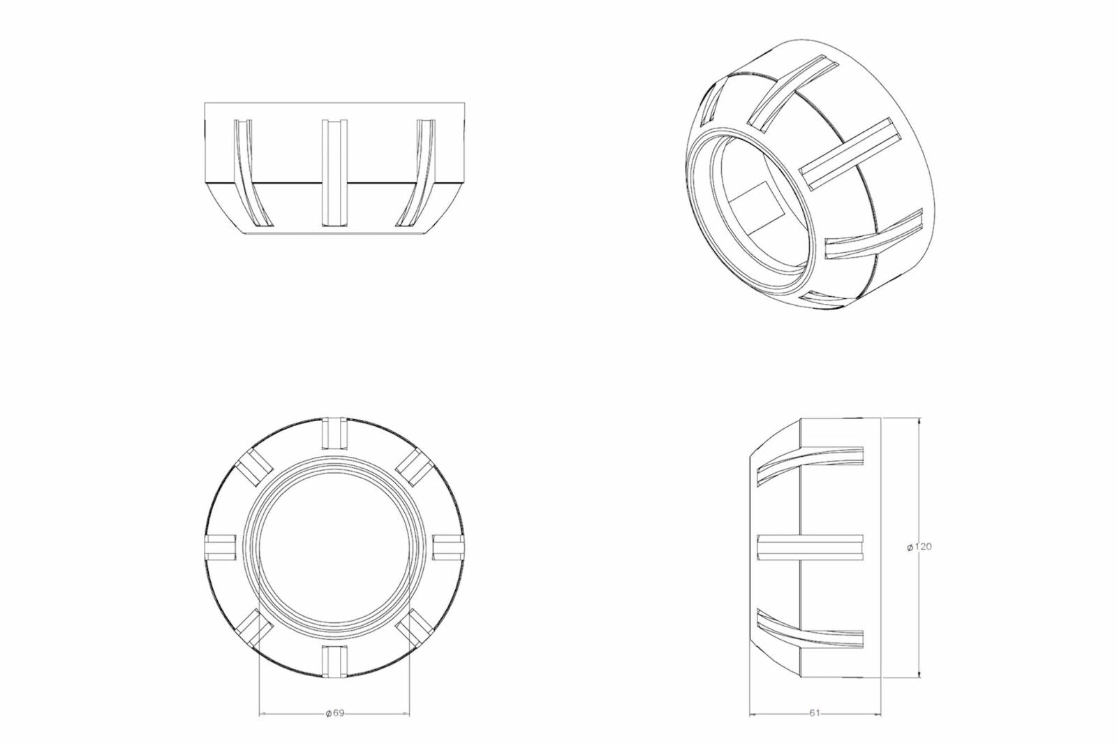 Morimoto Bullet Projector Shroud -4