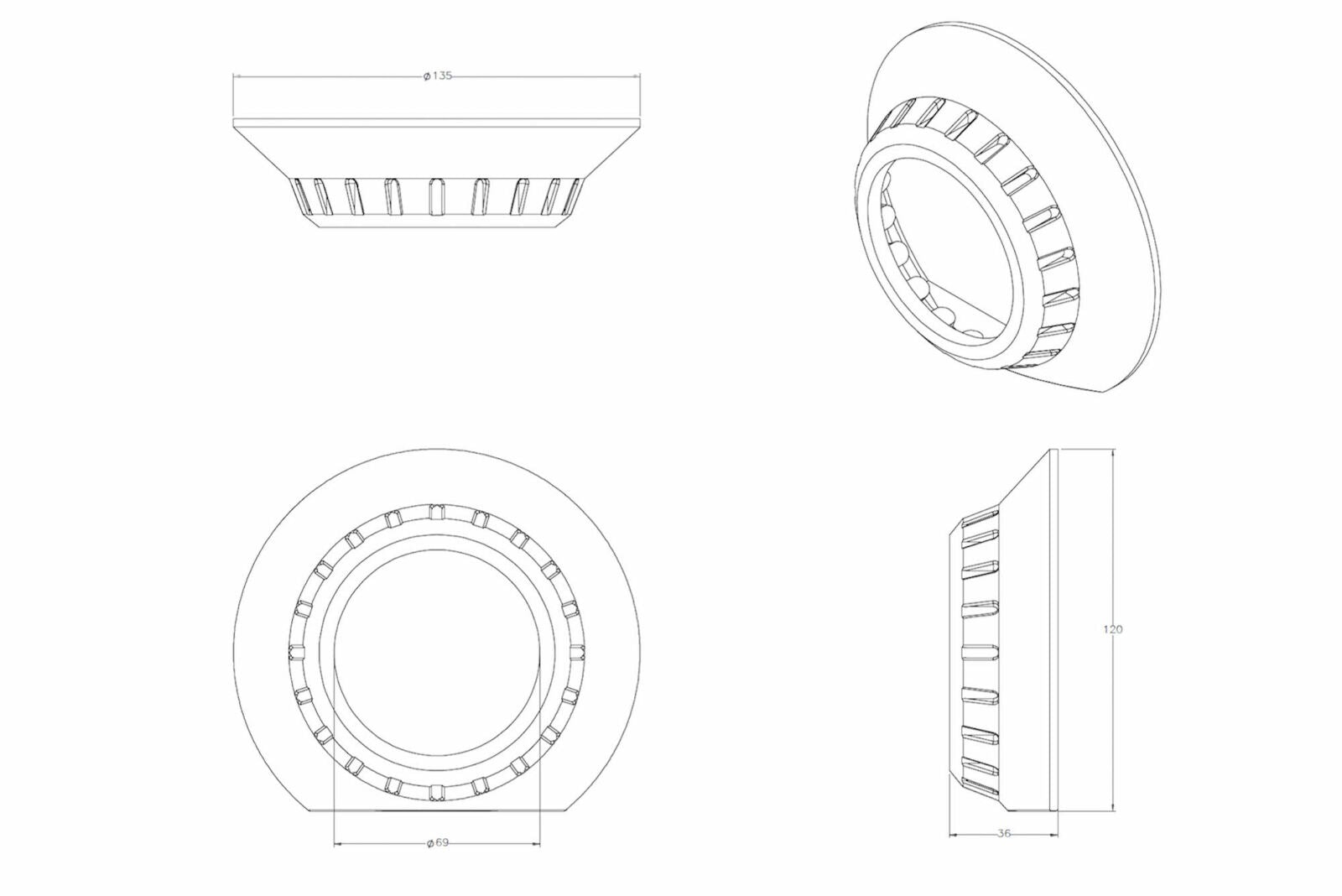 Morimoto E46-R Extended Projector Shroud -4