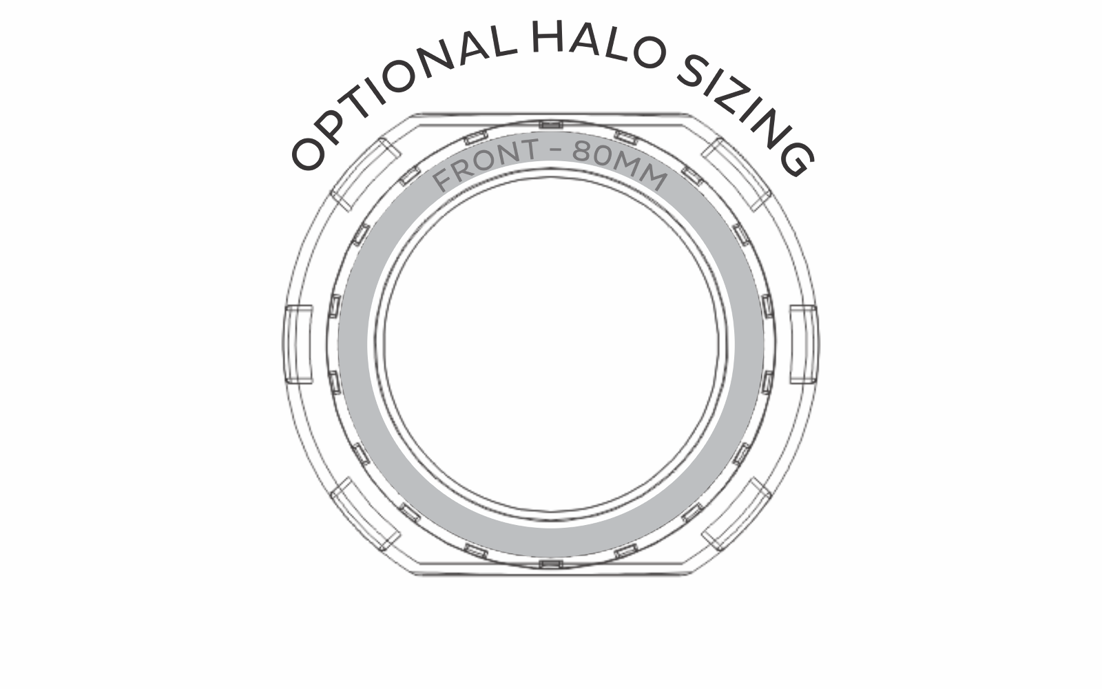 Morimoto Mini Graphite Projector Shroud -8