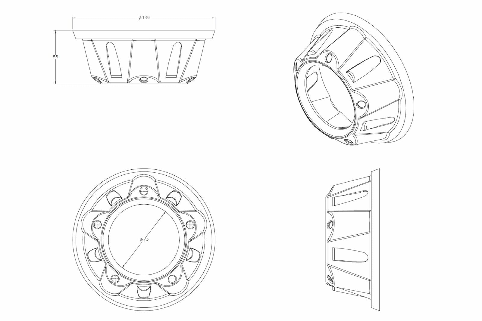 Morimoto G37C-R Projector Shroud -5