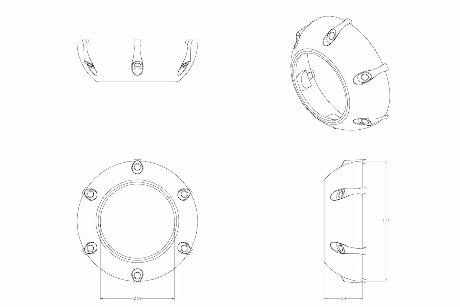 Morimoto XenonDepot GTi-R Projector Shroud -4