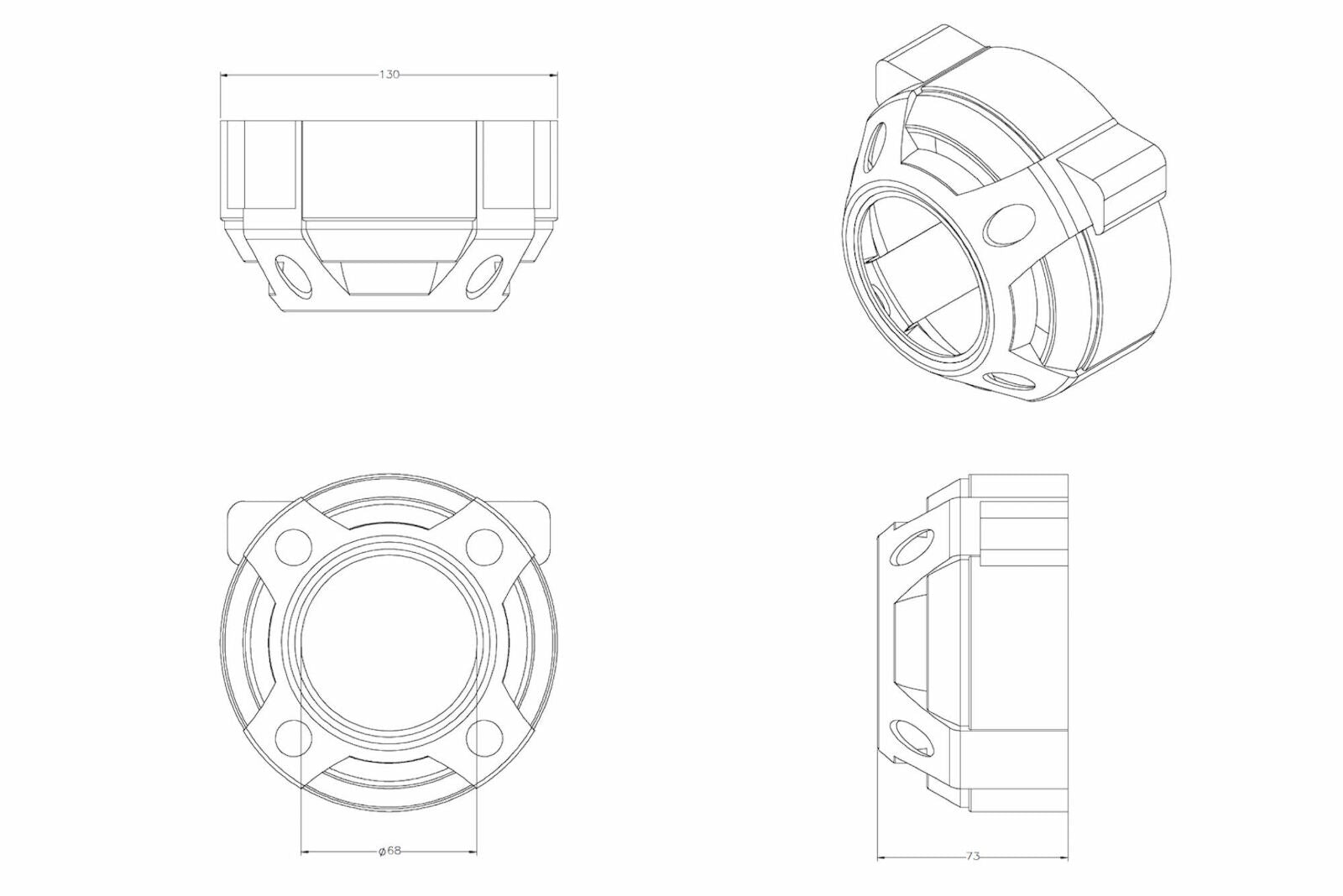 Morimoto Panamera Projector Shroud -3