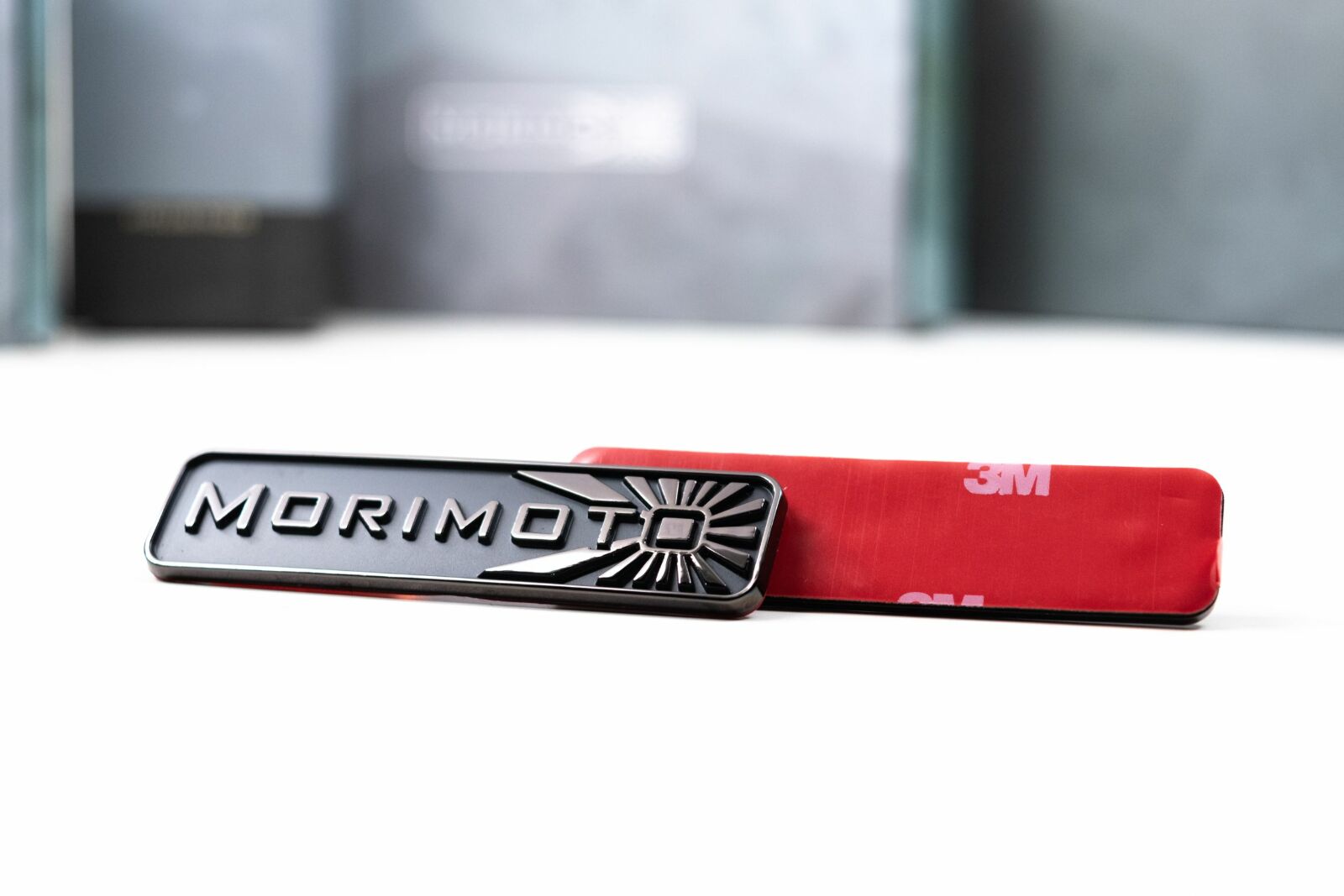 Morimoto GTR Lighting Badge Morimoto (Black Chrome) -1