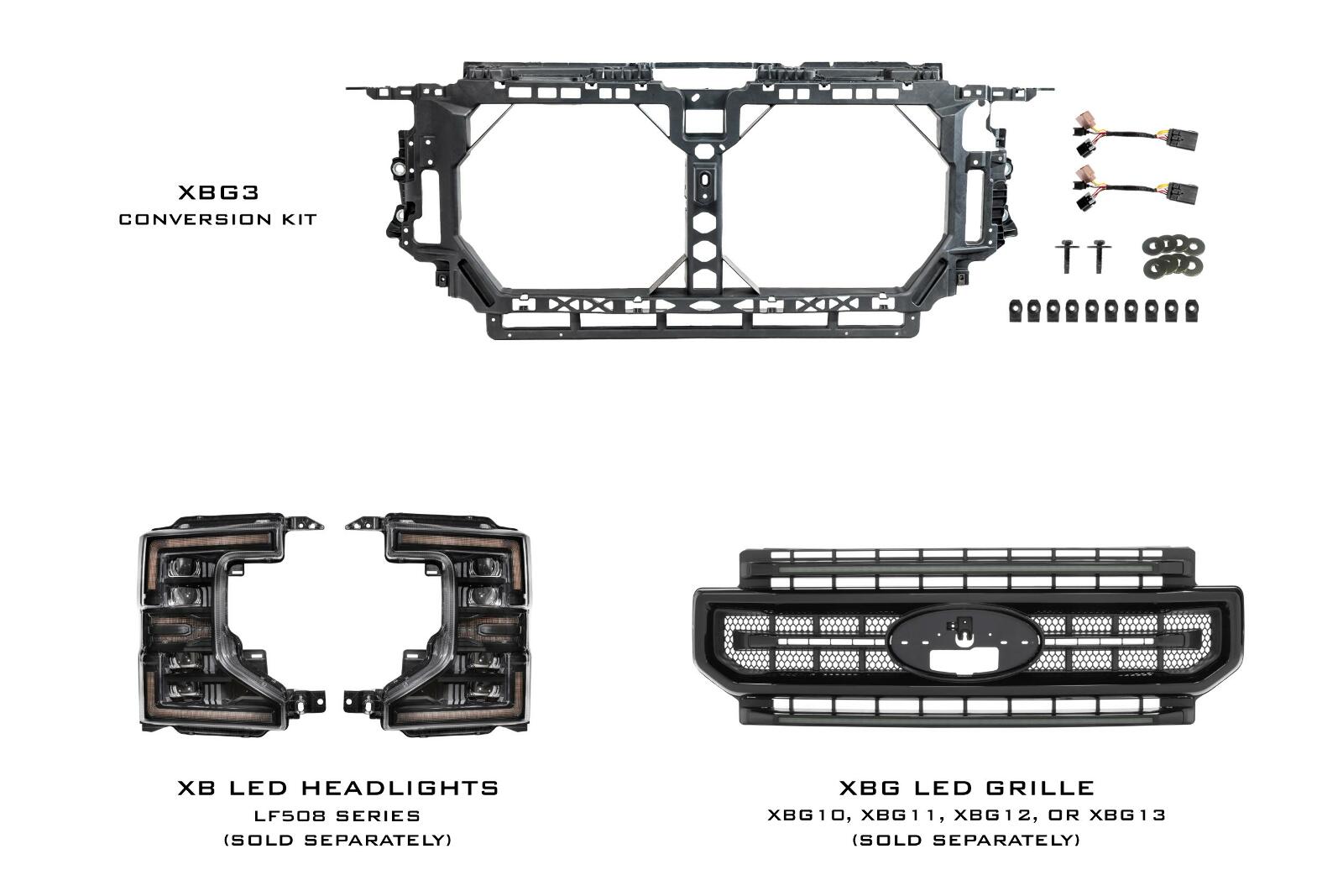 Morimoto XBG for Ford Super Duty Front End Conversion Kit (17-19 to 20-22) -4