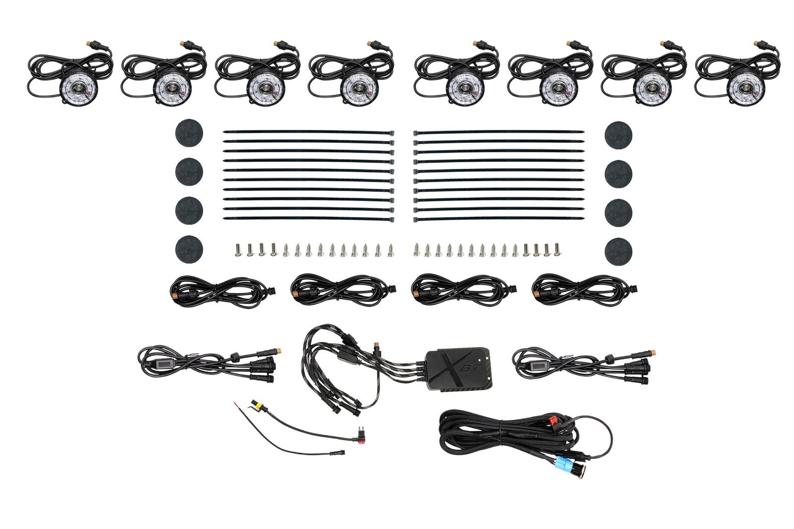 Morimoto Rock Light Kit: RGB LED / 8 Pack -1