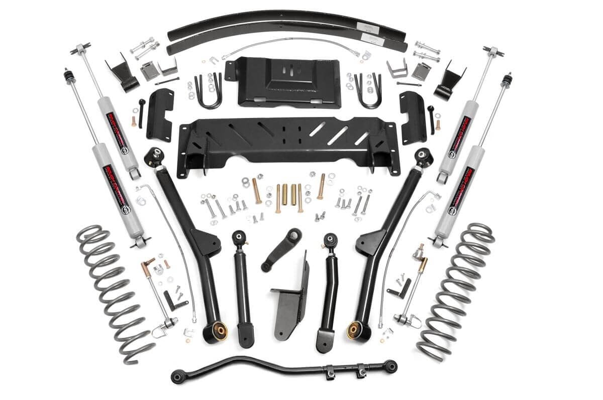 Rough Country 4.5in Long Arm Suspension Lift Kit fits 84-01 XJ Cherokee NP231 68922