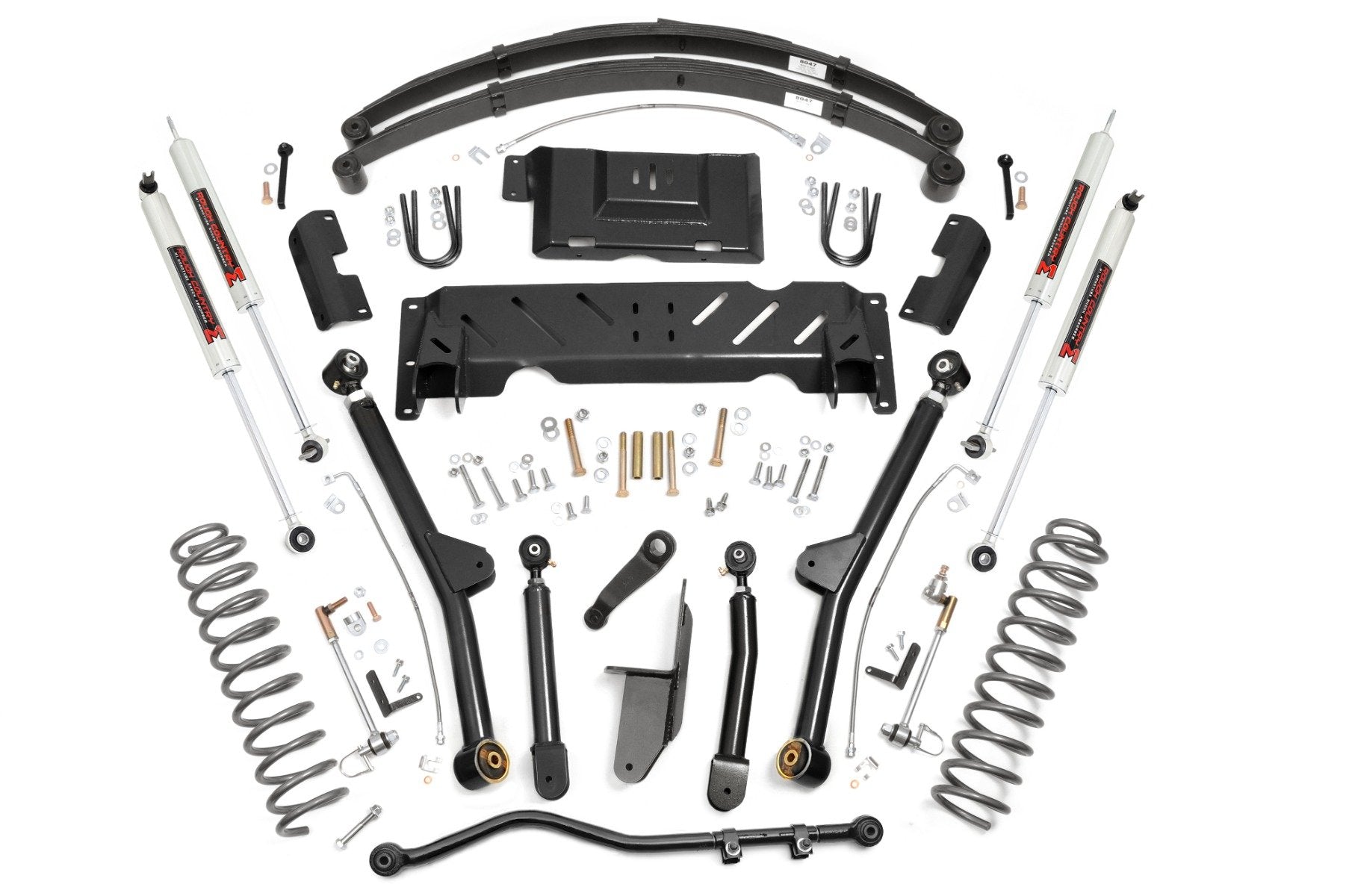 Rough Country 4.5" Long Arm Kit RR Leafs M1 for Jeep Cherokee XJ 4wd 84-01 68640