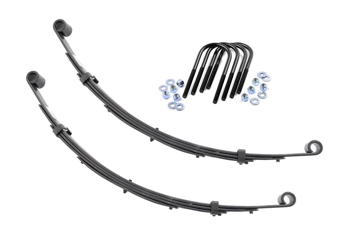 Rough Country Front Leaf Springs 3" Lift For Jeep GW 84-90/Wagoneer 74-83 8004Kit