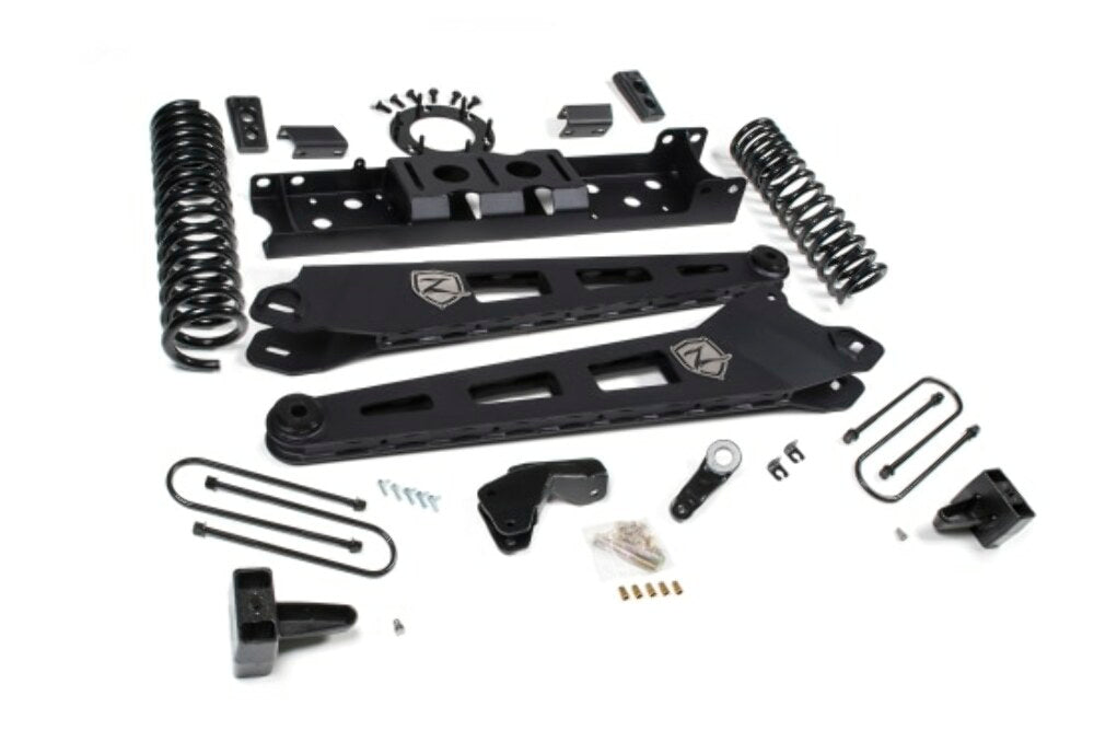 2019-2024 Ram 3500 6.5" Radius Arm - 5" Rear Block w/ overload - Diesel - 6-Bolt T-Case - Fox Shocks