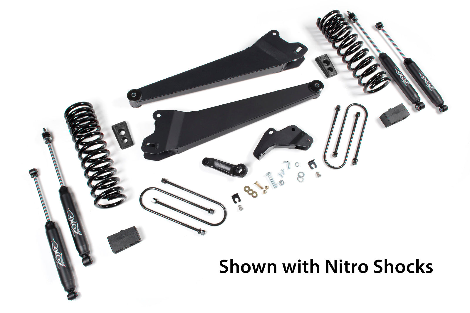 Zone Offroad 2013-18 for Ram 3500 (GAS) 4" Radius Arm Suspension System