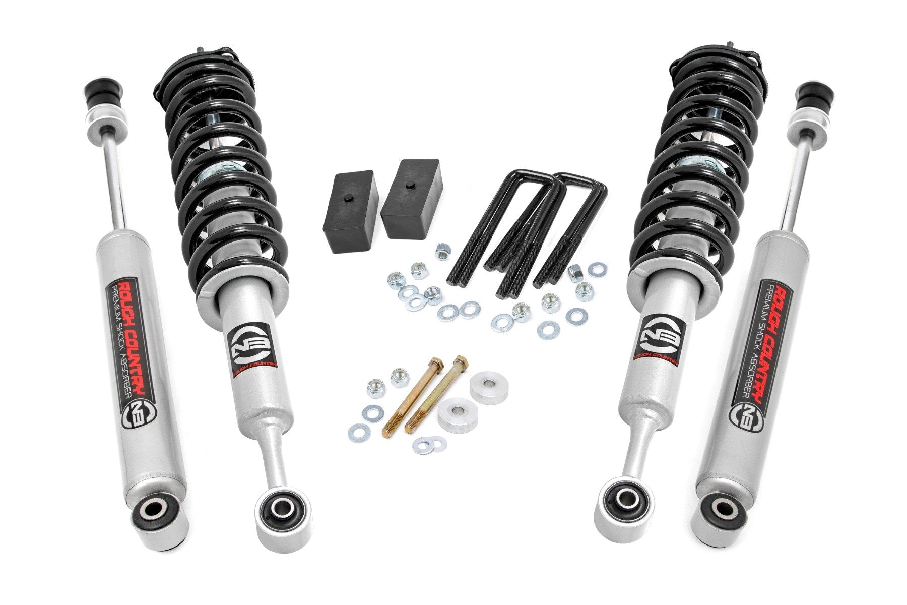 Rough Country 3in Suspension Lift Kit Lifted N3 Struts fits 05-23 Toyota Tacoma 74531