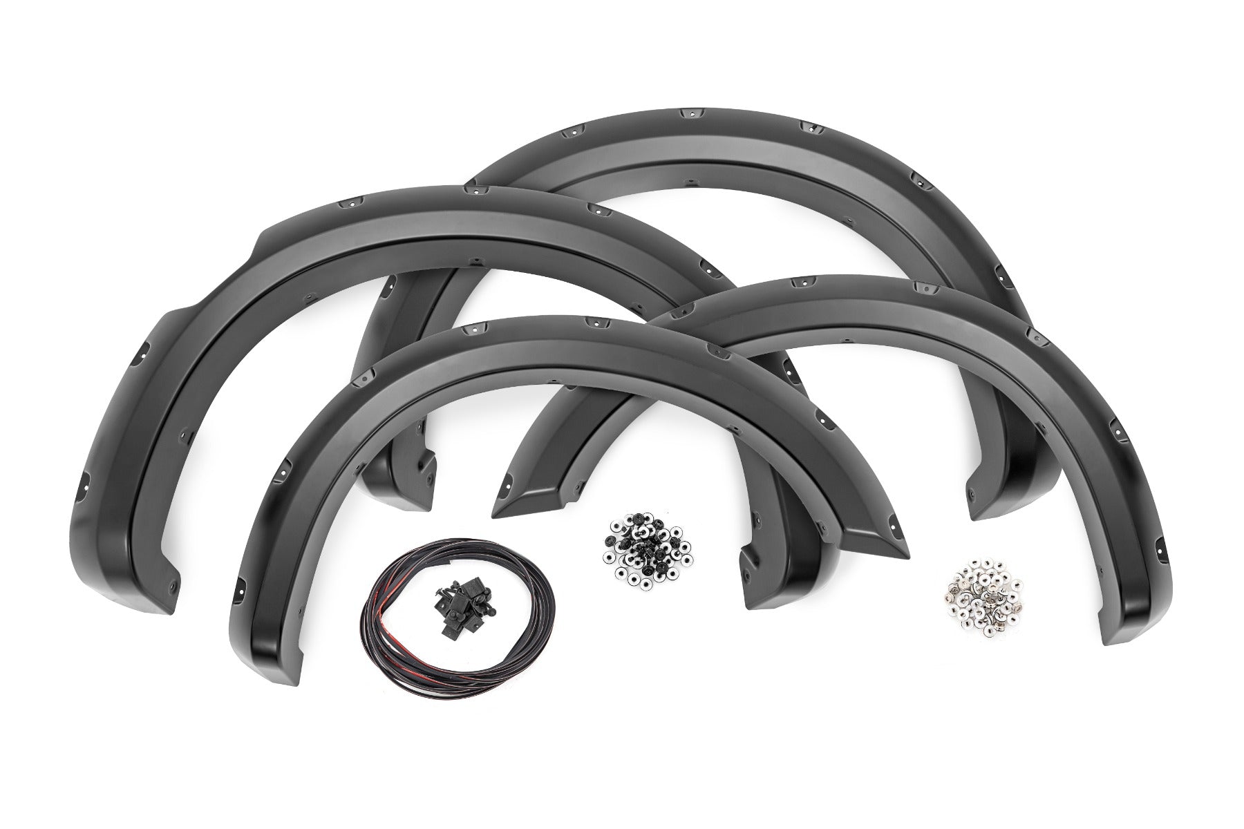Rough Country Fender Flares Crew G41 Magnetic Black W/O Emblem for Titan 17-23 F-N101705A-G41