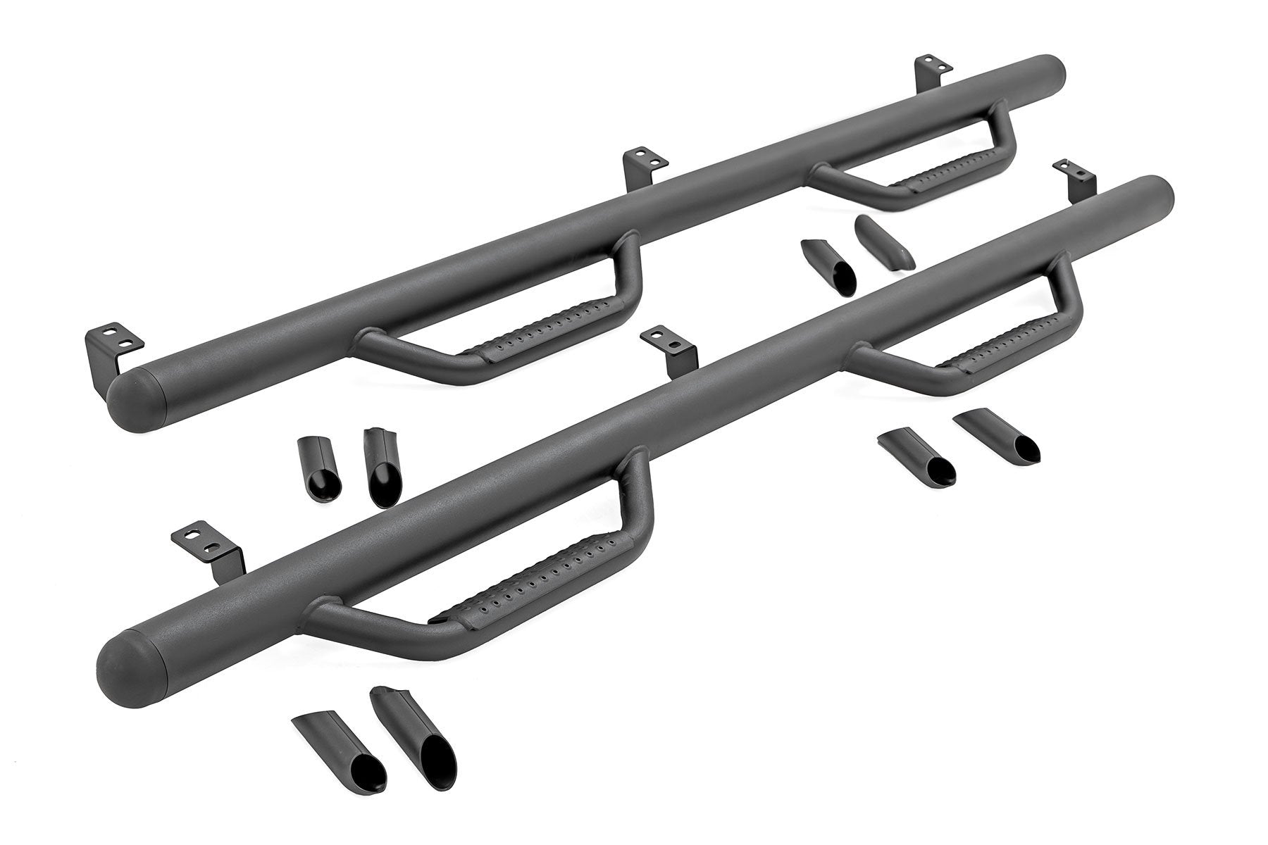 Rough Country Nerf Steps | Cab Length | Crew Cab | 5' Bed | for Toyota Tacoma 2WD/4WD (05-23)
