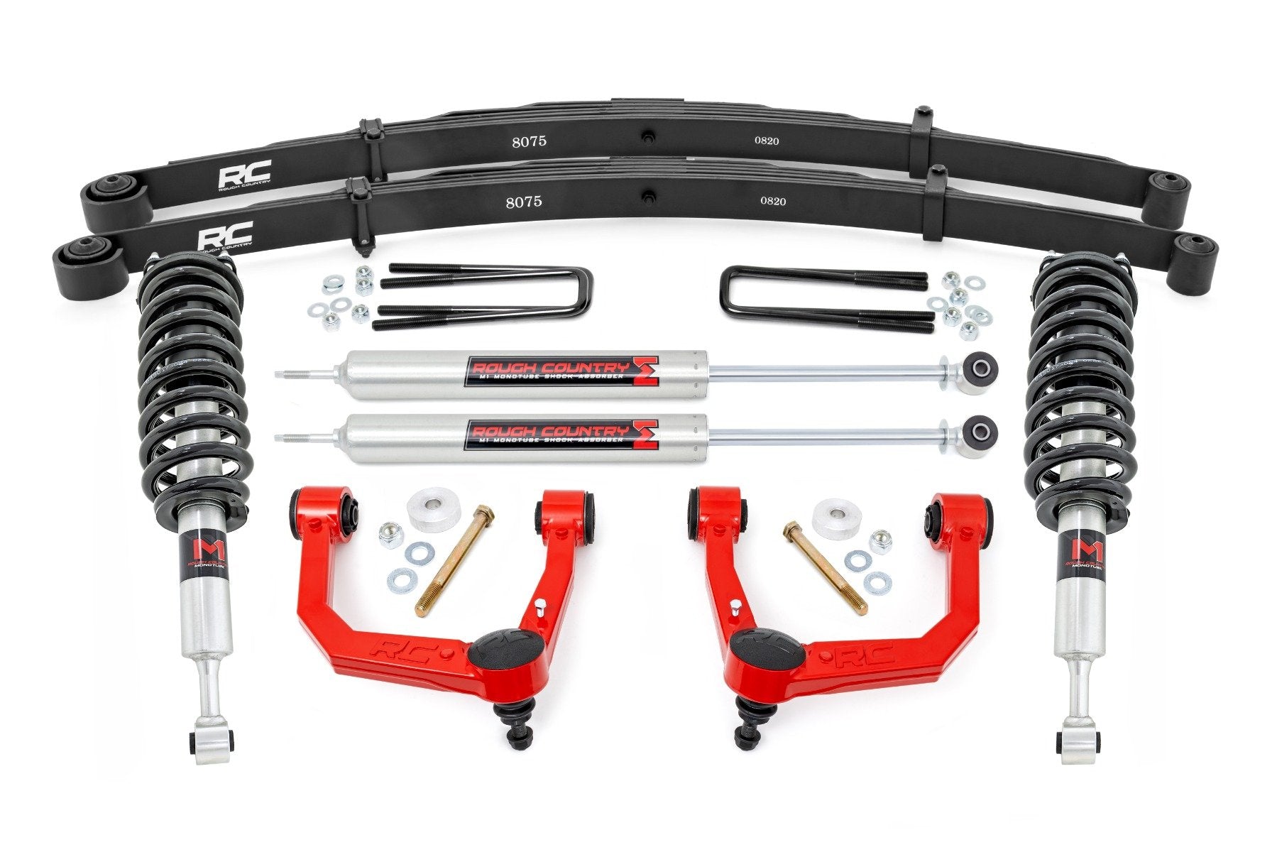 Rough Country 3.5" Lift Kit UCA M1 Struts for Toyota Tacoma 4wd 05-23 74241RED