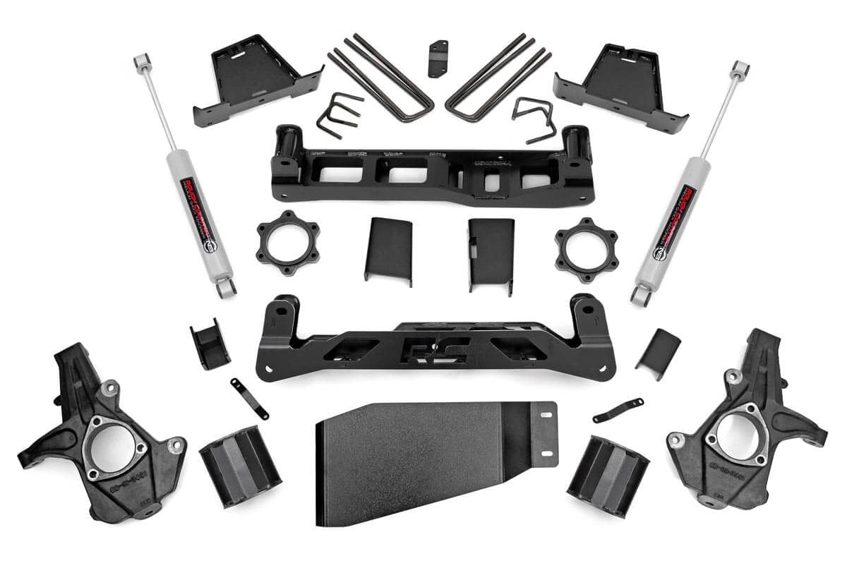 Rough Country 6" Lift Kit Chevy Silverado & GMC Sierra 1500 4wd 2007-2013 23630