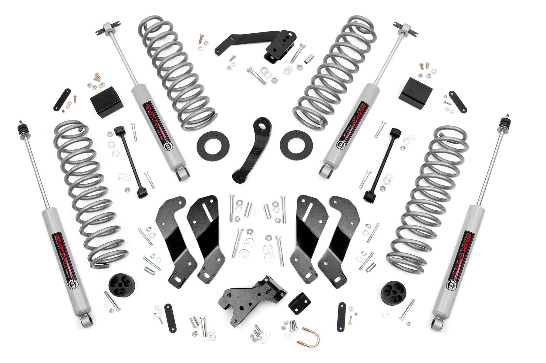 Rough Country 3.5in For Jeep Lift Kit Ctrl Arm Drop 07-18 Wrangler JK Unlimited 69430