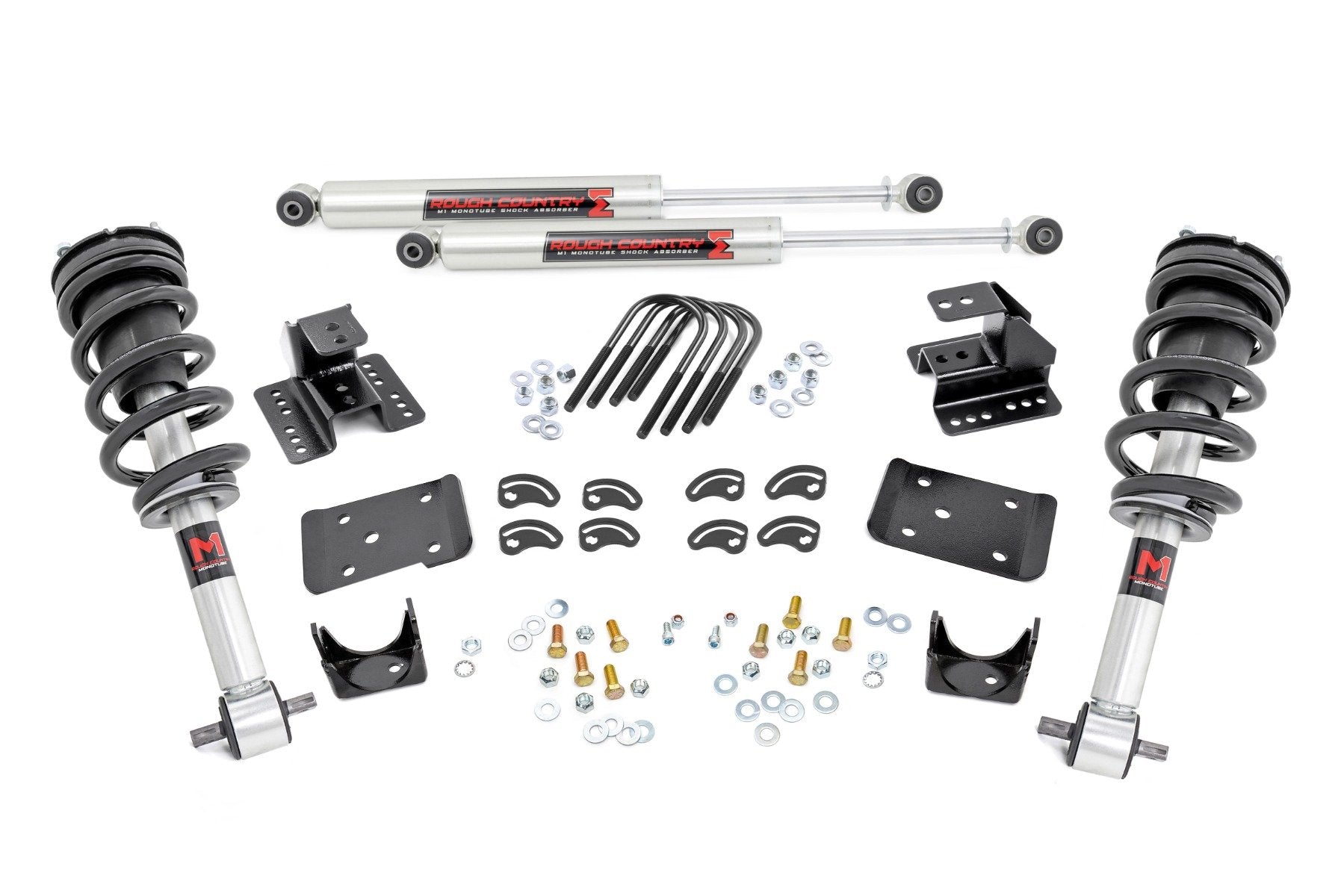 Rough Country 2" Lowering Kit | 4" Rear Lowering | M1 | Chevy/GMC 1500 4WD 14-18 -1