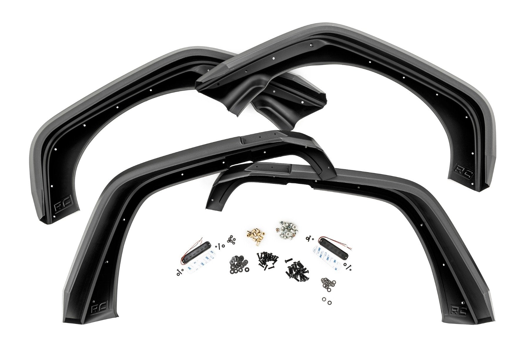Rough Country High Clearance LED Fender Flare Kit Jeep Wrangler JK 07-18 99037