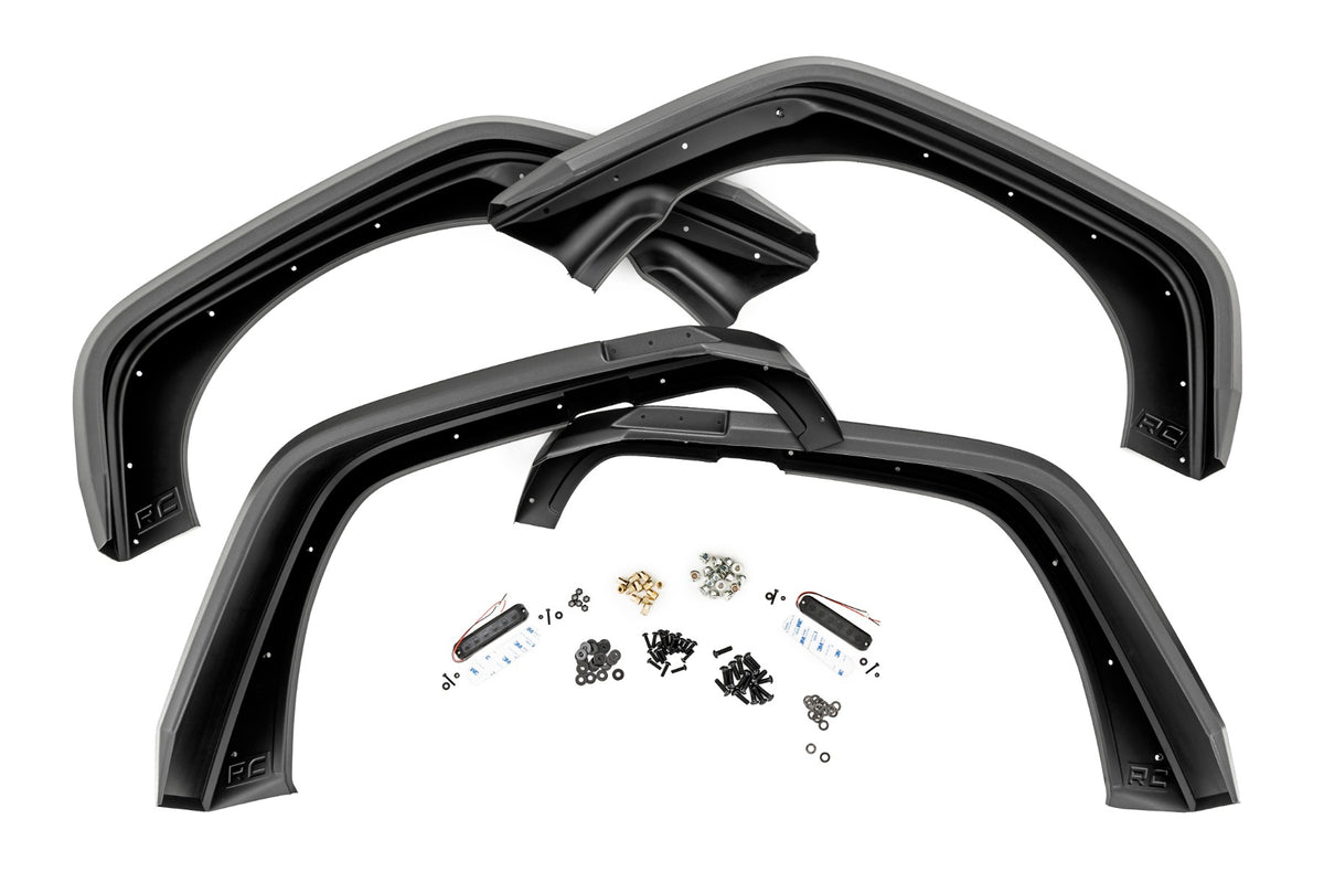 Rough Country High Clearance LED Fender Flare Kit for Jeep Wrangler JK 07-18 99037