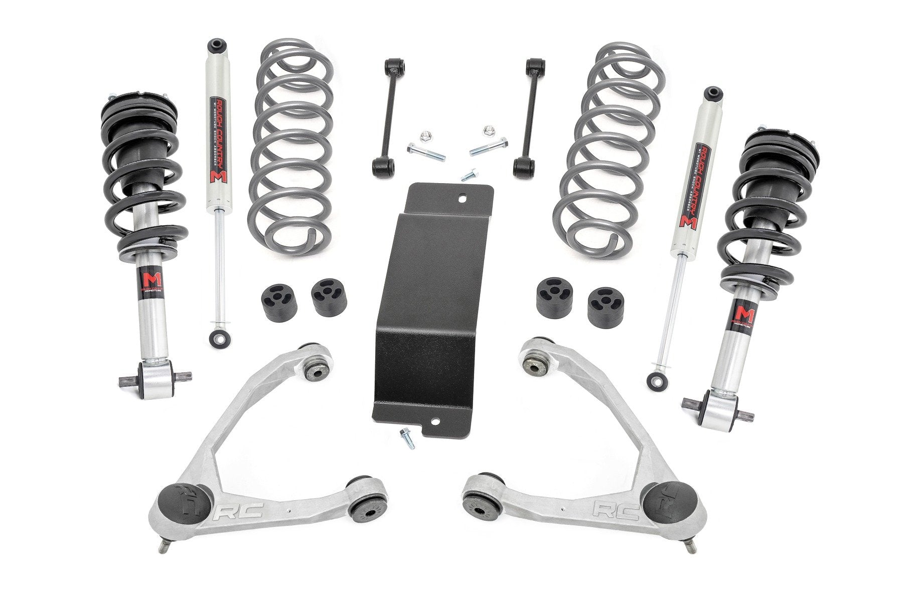 Rough Country 3.5" Lift Kit M1 Struts Forged UCAs Chevy/GMC SUV 1500 2007-2020 -1