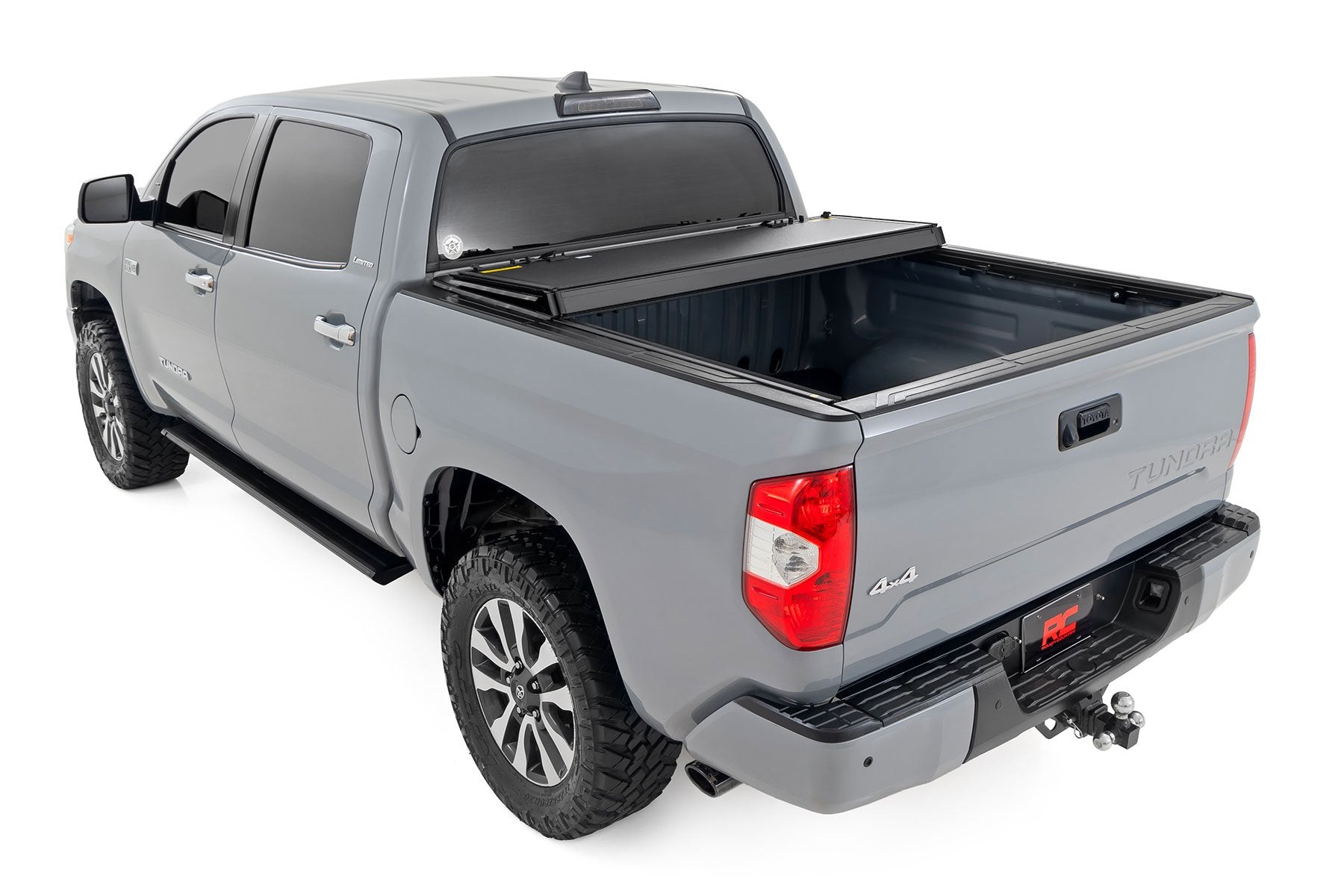 Rough Country Hard Tri-Fold Flip Up Bed Cover 5'7" Bed Toyota Tundra 07-21 49414551