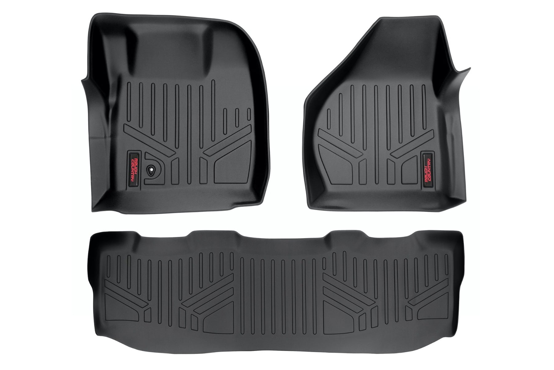 Rough Country Floor Mats | FR & RR | Crew Cab | for Ford F250/F350 08-10 M-52102