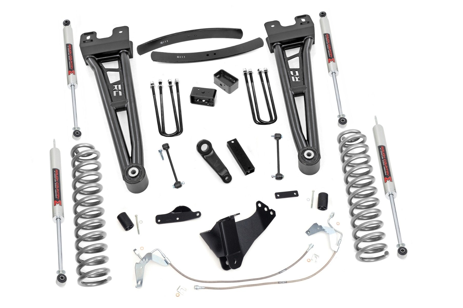 Rough Country 6" Lift Kit Gas Radius Arm M1 For Ford Super Duty 08-10 53940