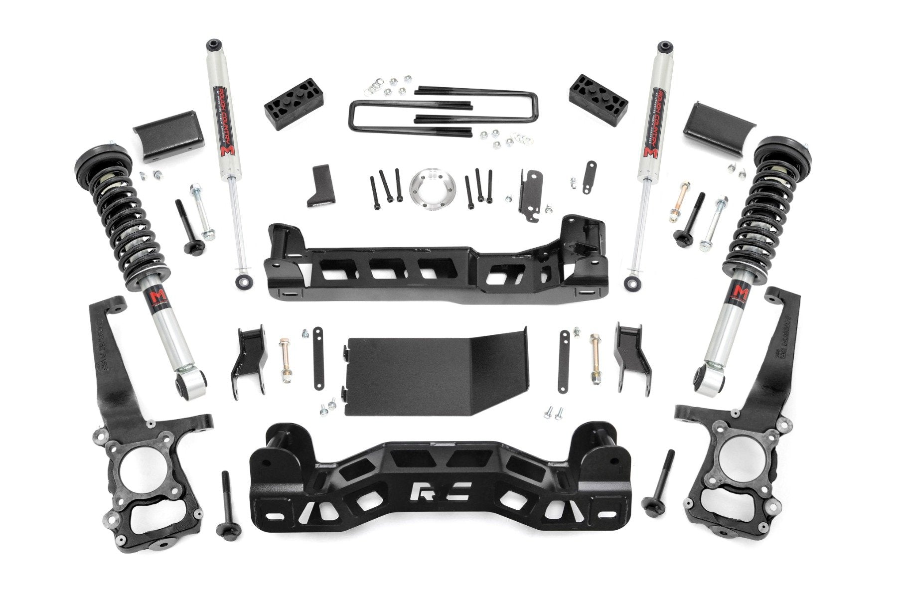 Rough Country 4" Lift Kit | M1 Struts | for Ford F-150 4WD 2014 -1