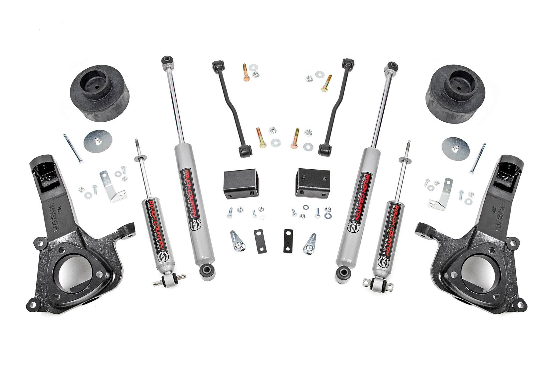 Rough Country Dodge for RAM 1500 4in Suspension Lift Kit 09-18 2WD 30730
