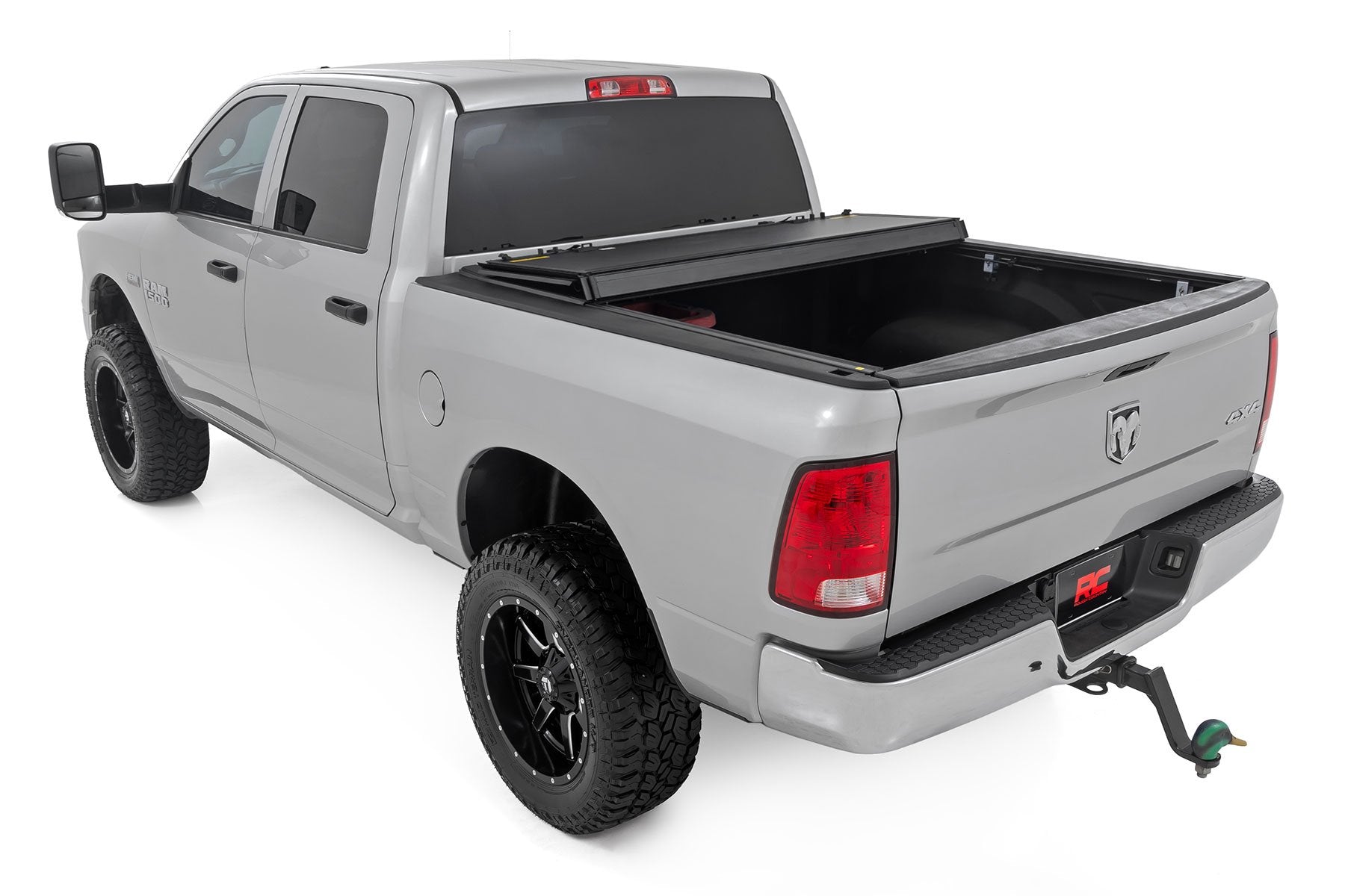 Rough Country Hard Tri-Fold Flip Up Bed Cover 6'4" Ram 1500 10-18/2500 10-23 49318650