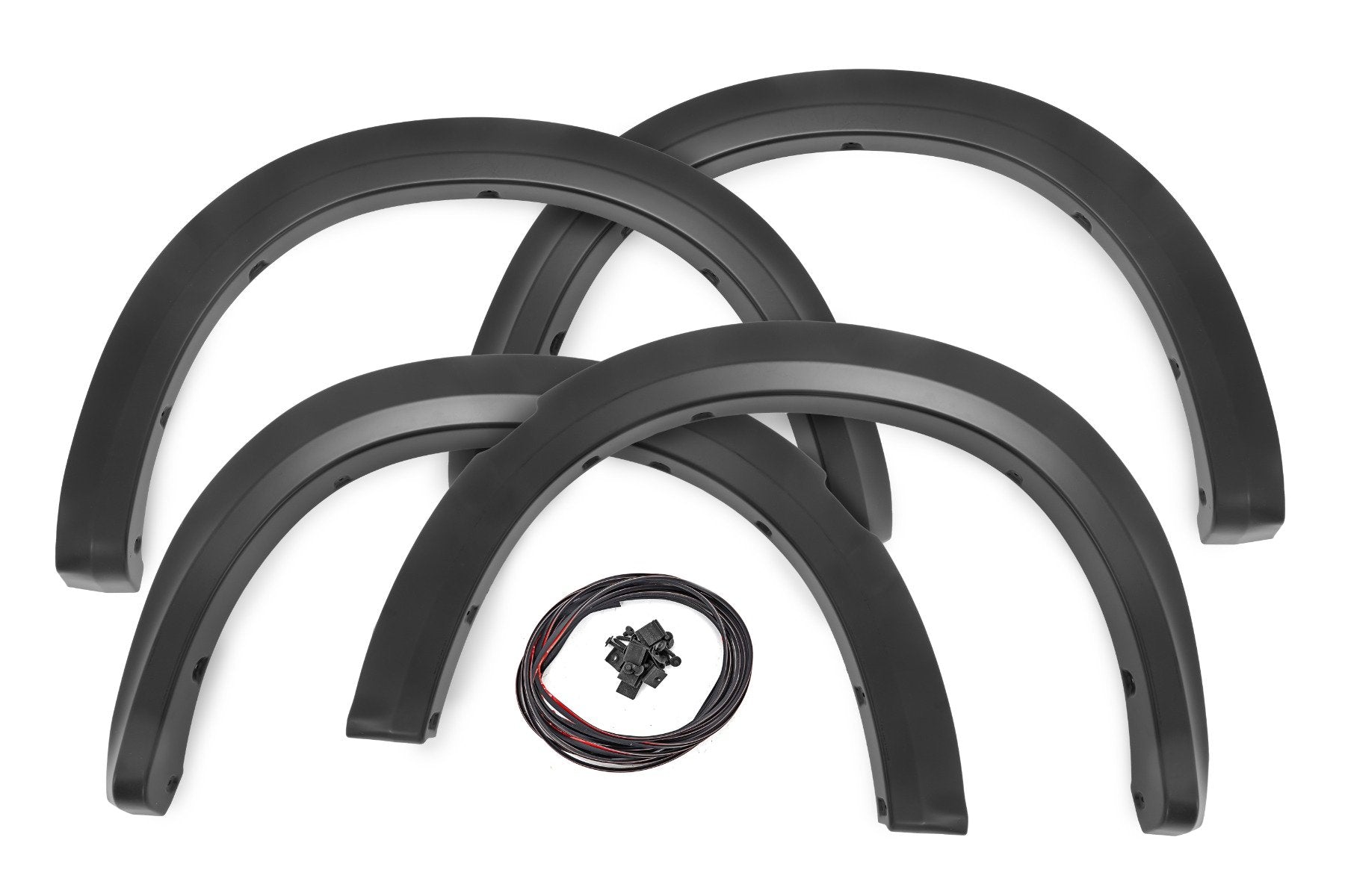 Rough Country Sport Fender Flares PXR Brilliant Black for Ram 1500 09-18 S-D10912-PXR