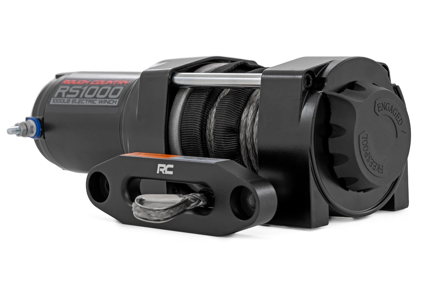 Rough Country 1000-LB Winch | UTV | Synthetic Rope RS1000S