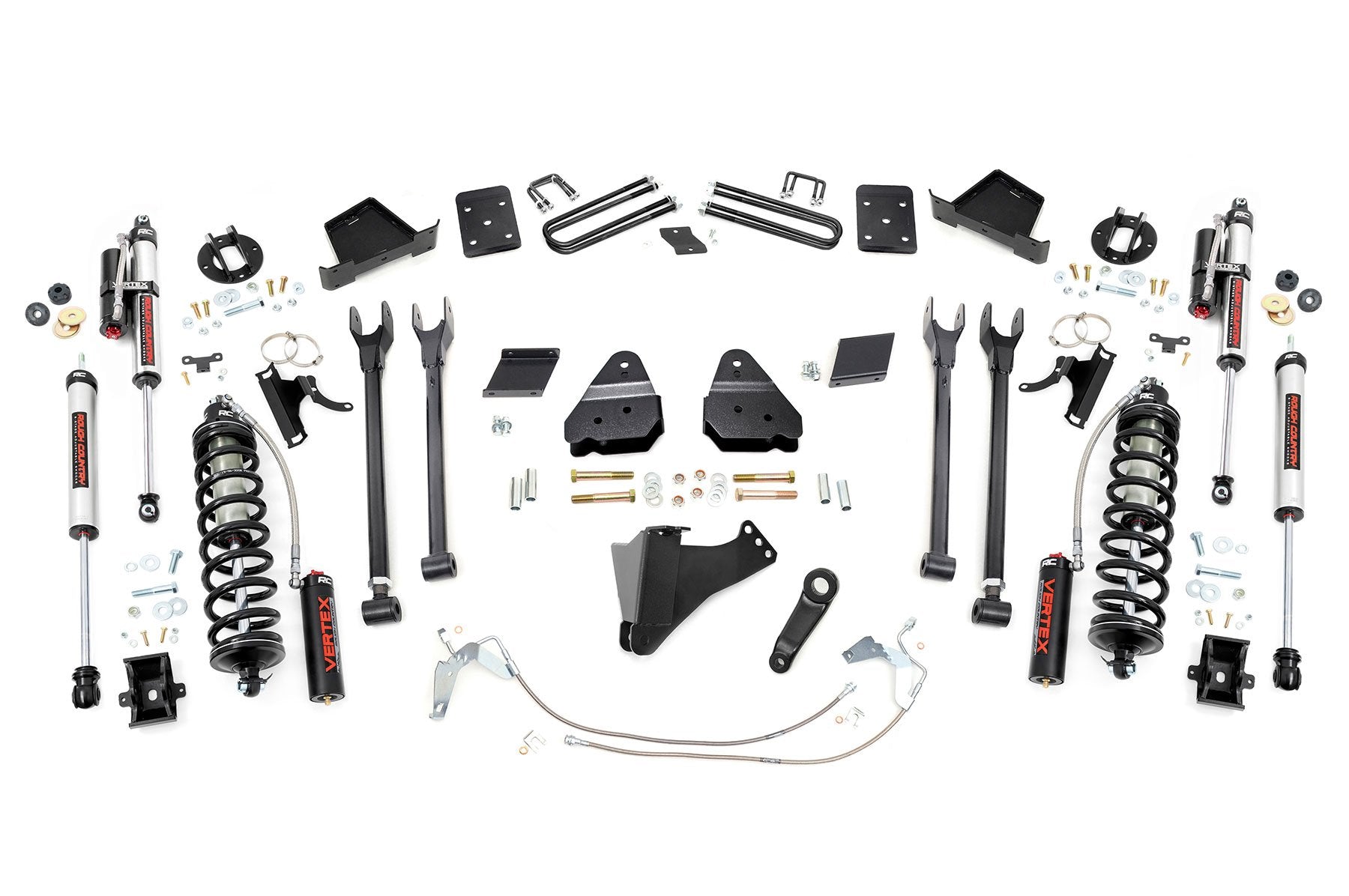 Rough Country 6" Lift Kit 4-Link No OVLD C/O Vertex for Ford Super Duty 11-14 53259