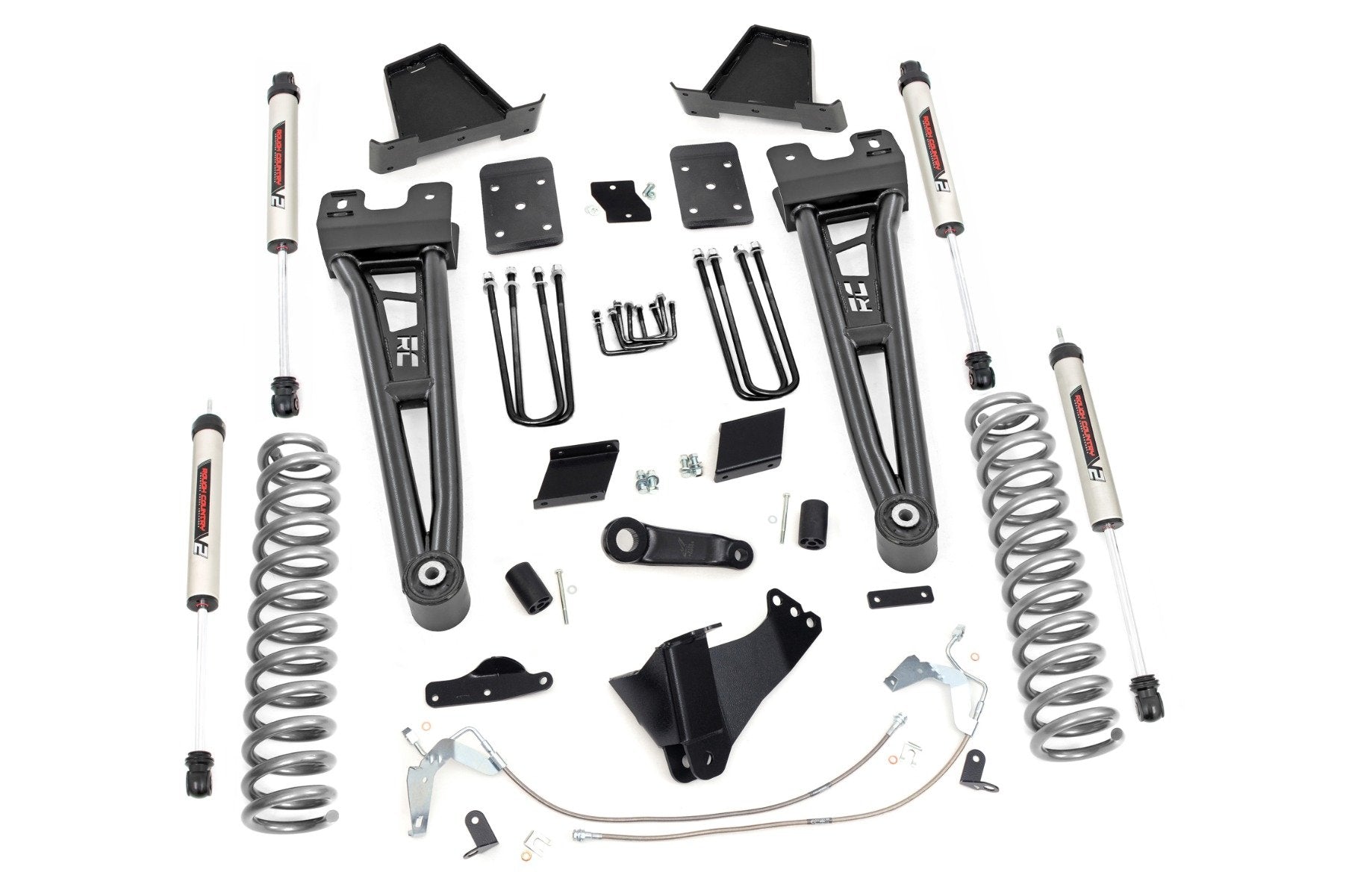 Rough Country 6" Suspension Lift Kit for Ford Radius Arm w/V2 Shock 15-16 F-250 54370