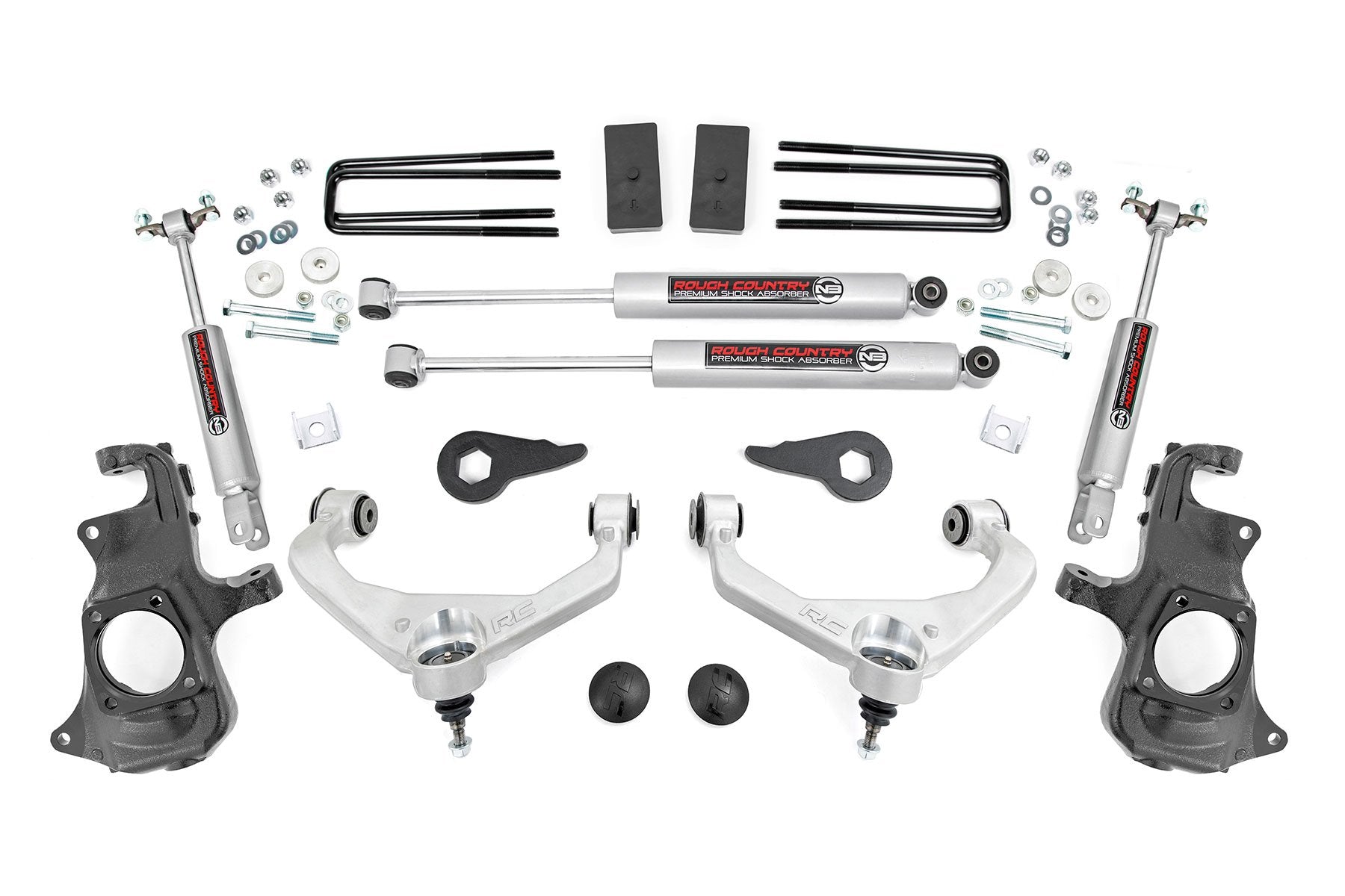 Rough Country 3.5" Lift Knuckle w/ Overloads Chevy/GMC 2500/3500HD 11-19 97630