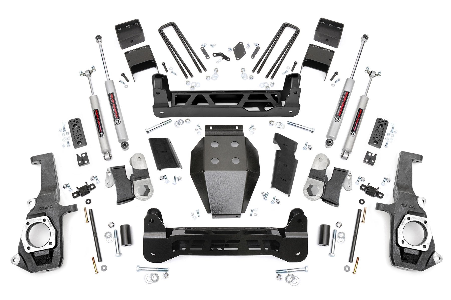 Rough Country 5in GM NTD Suspension Lift Kit 11-19 2500HD/3500HD 26030