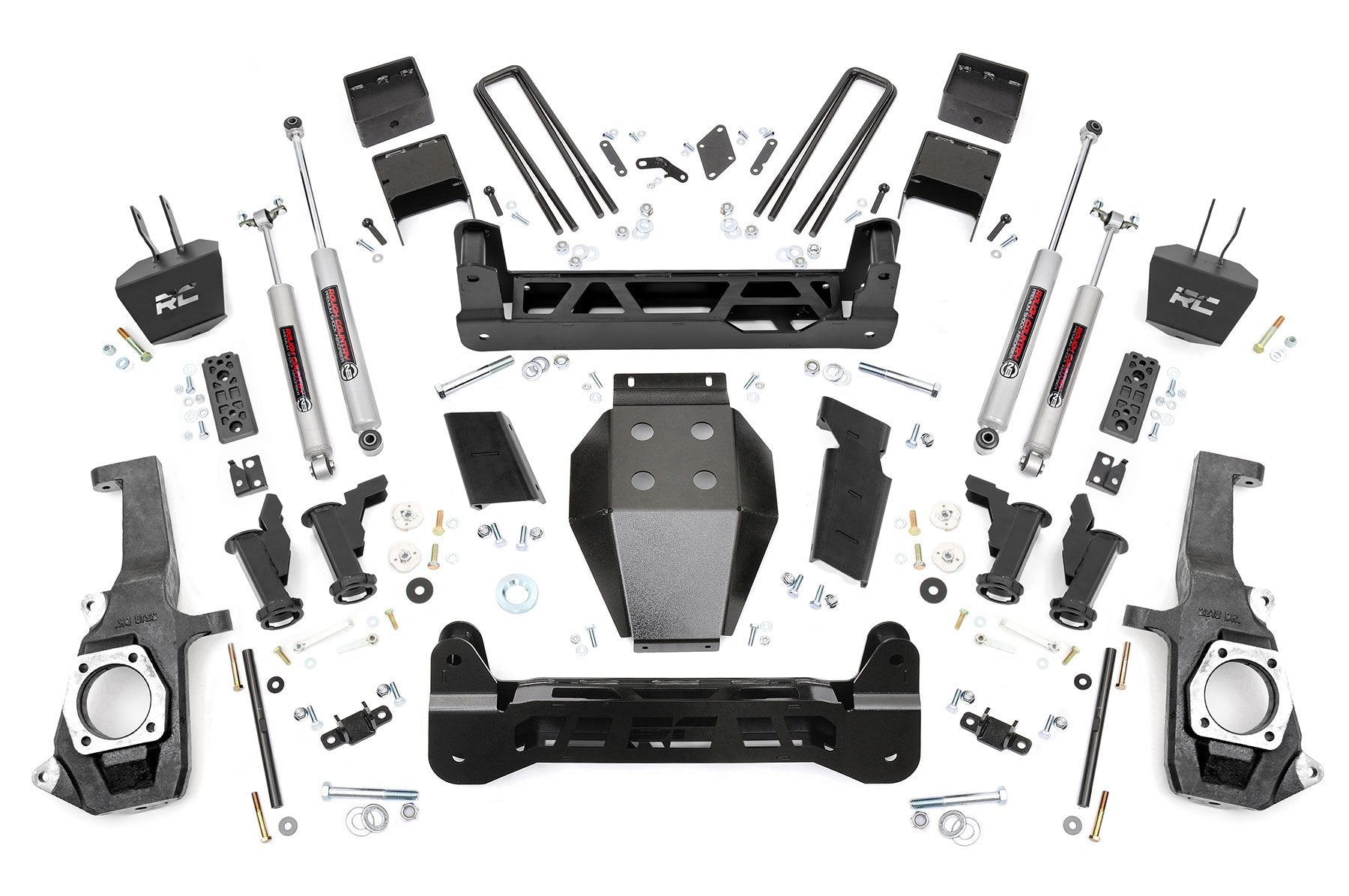 Rough Country 7.5"GM Torsion Bar Drop Suspension Lift Kit 11-19 2500HD/3500HD 10430