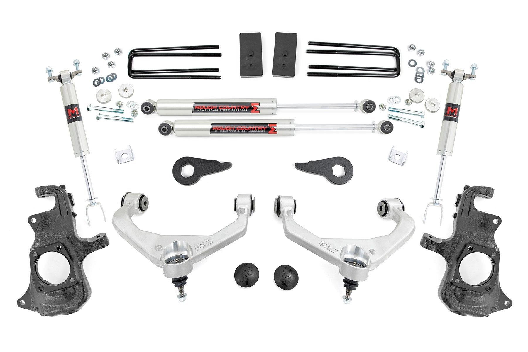 Rough Country 3.5" Knuckle Lift Kit M1 w/ Overloads Chevy/GMC 2500/3500HD 11-19 97640