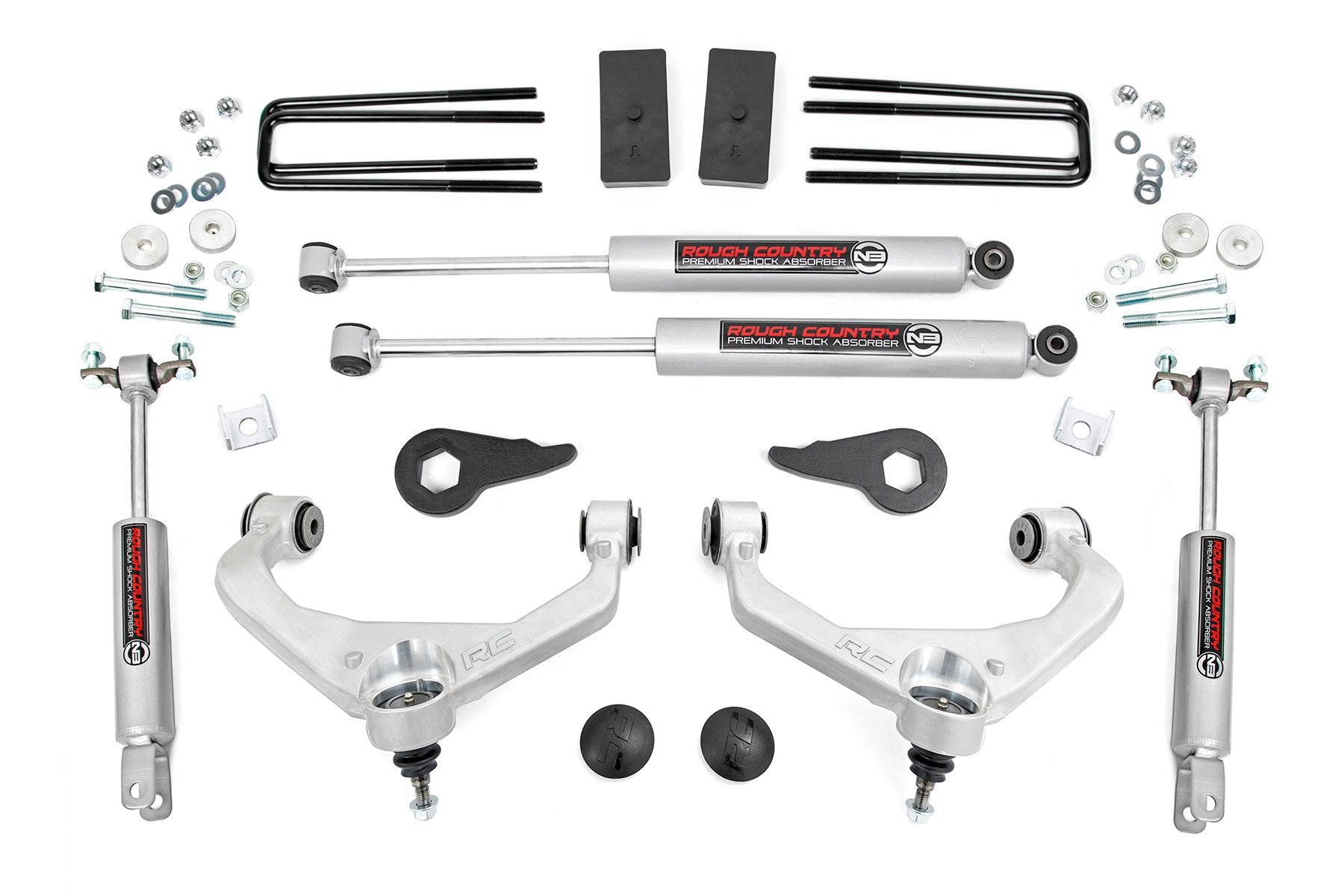 Rough Country Chevy GMC 2500HD/3500HD 3.5" Susp Lift Kit w/Shocks 11-19 95920
