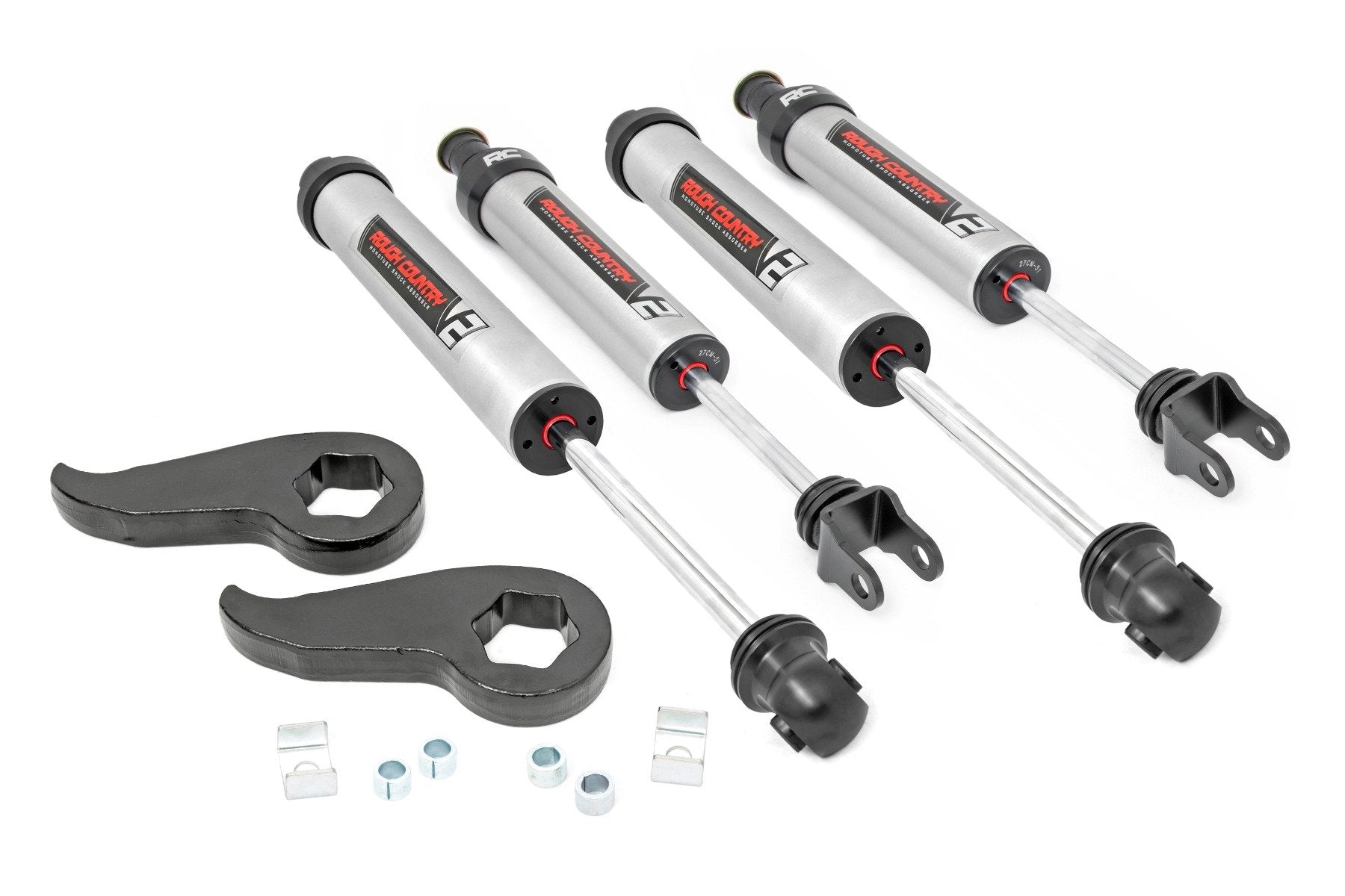 Rough Country 1.5-2" Leveling Kit V2 Chevy/GMC 2500HD/3500HD 11-19 -1