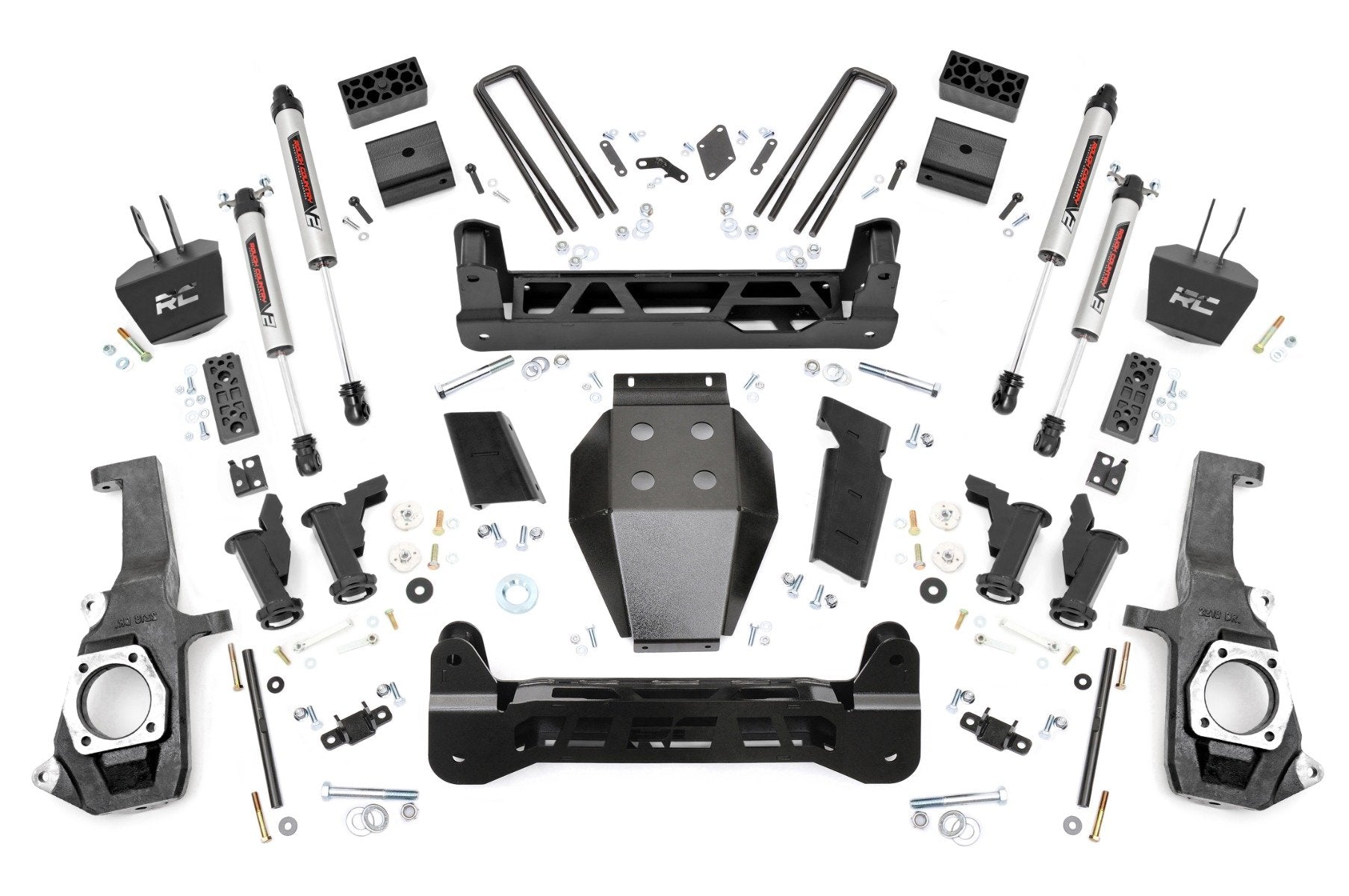 Rough Country 5" Lift Kit Torsion Drop V2 Chevy/GMC 2500HD/3500HD 11-19 -1
