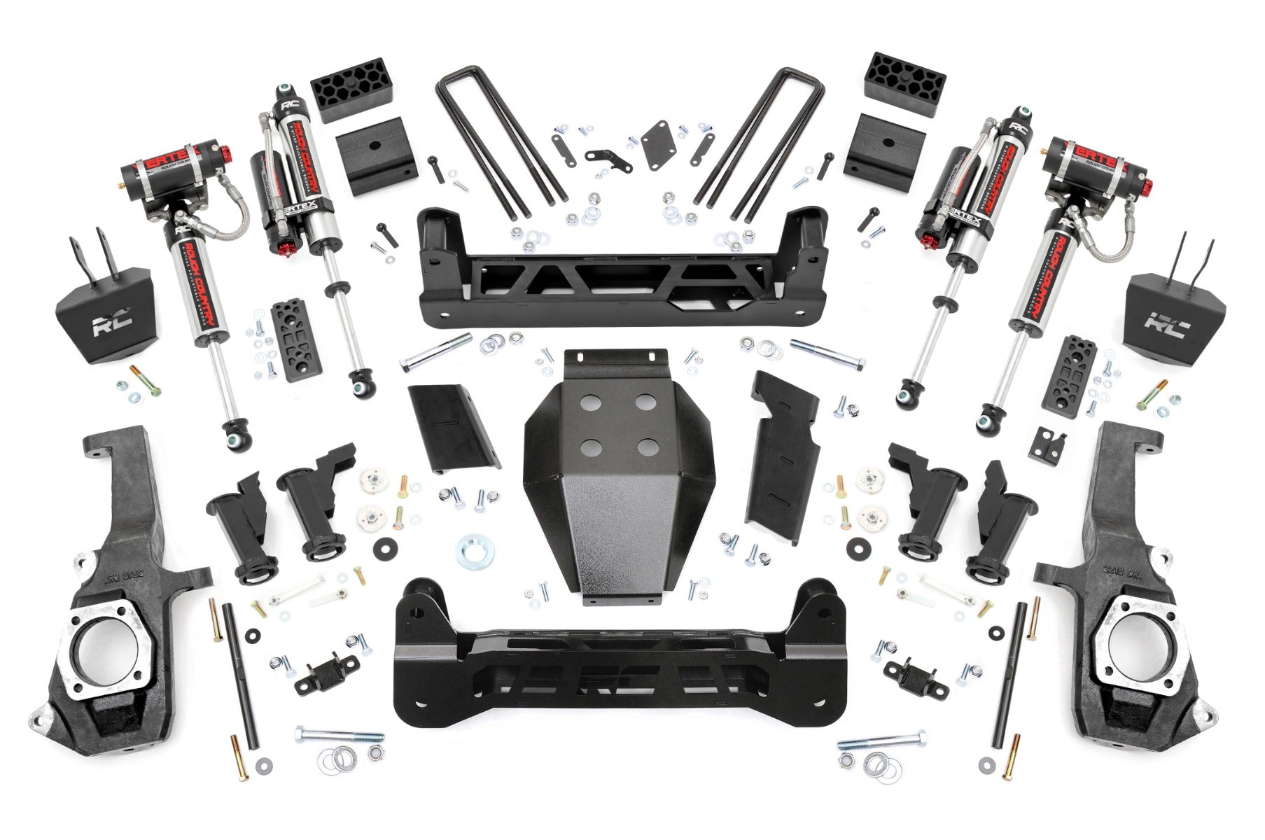 Rough Country 5" Lift Kit Torsion Drop Vertex Chevy/GMC 2500HD/3500HD 11-19 -1
