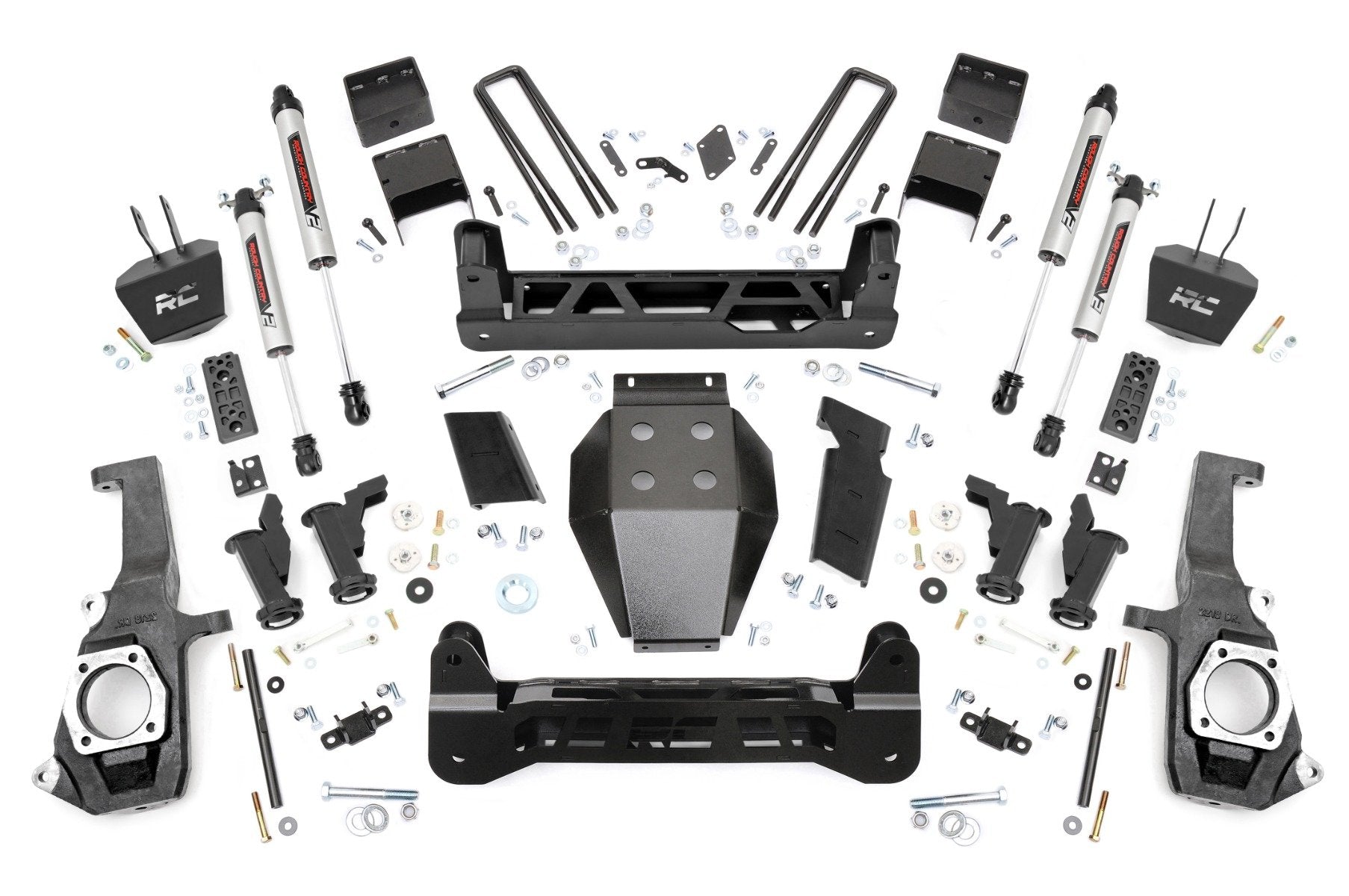 Rough Country 7.5" Lift Kit Torsion Drop V2 Chevy/GMC 2500HD/3500HD 11-19 -1