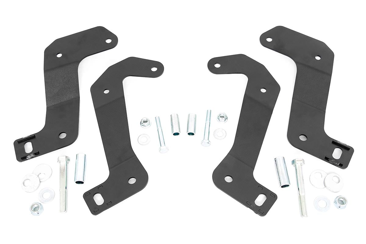 Rough Country F Ctrl Arm Relocation Brackets 18-23Wrangler JL/JT Gladiator 110602
