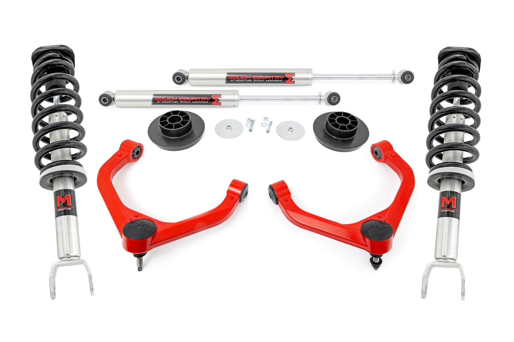 Rough Country 3" Lift Kit M1 Struts/M1 for Ram 1500 4wd 12-18 & Classic 31240RED