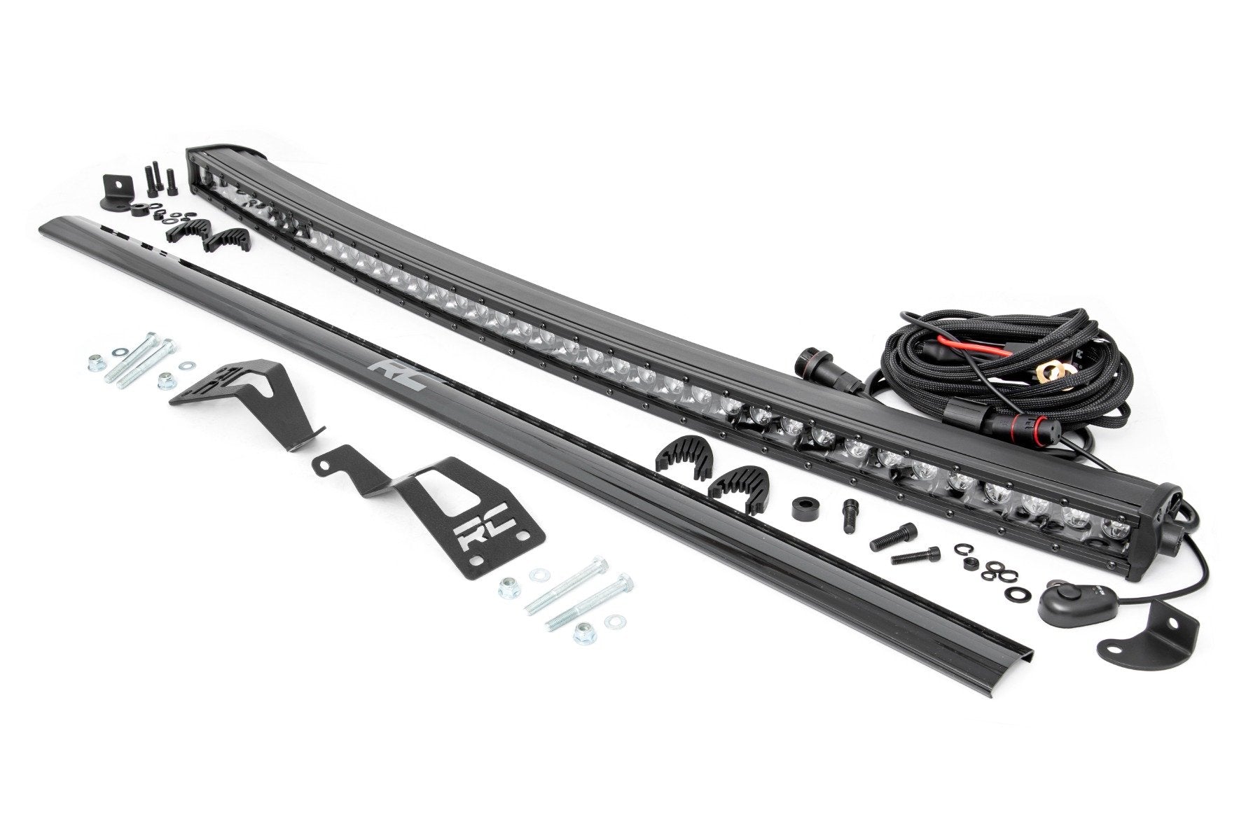 Rough Country LED Front Mount 40" Black Single Row for Can-Am Commander/Maverick 14-20 97040