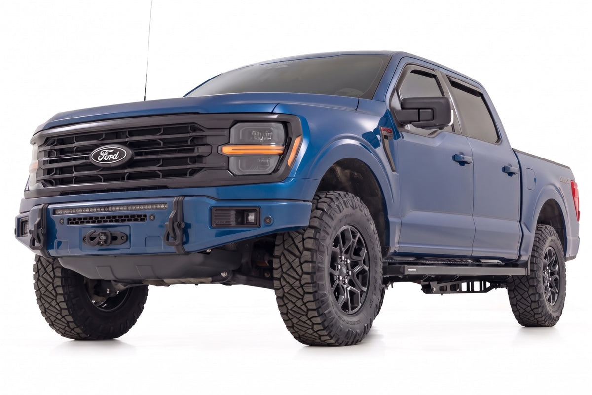 Rough Country FXS Front Bumper | B3 Atlas Blue | EcoBoost | for Ford F150 21-25 13012-B3