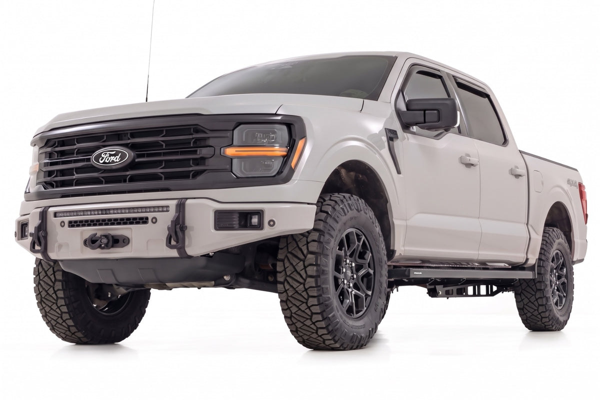 Rough Country FXS Front Bumper | DR Avalanche Gray EcoBoost for Ford F150 21-25 13012-DR